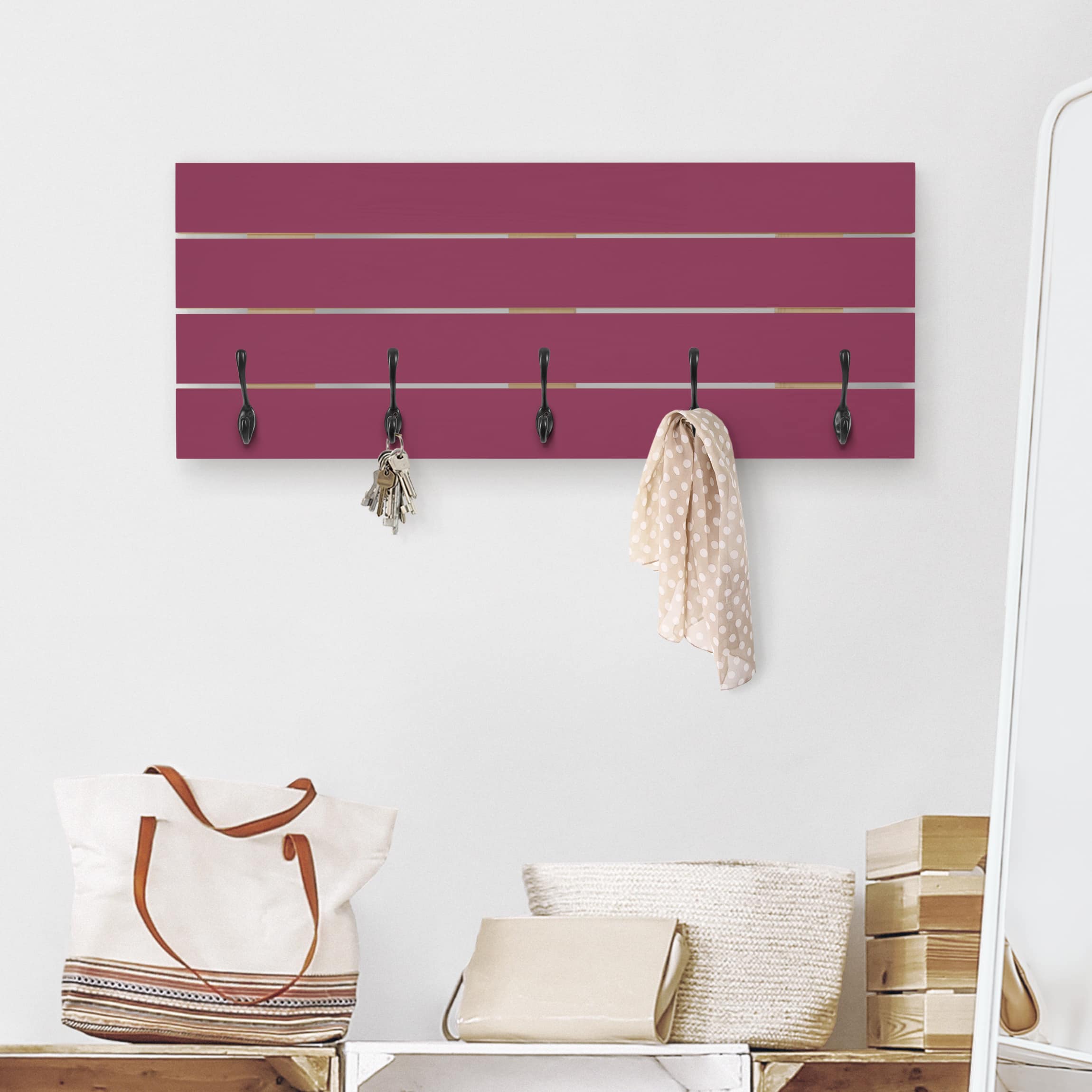 Wandgarderobe Colour Wine Red