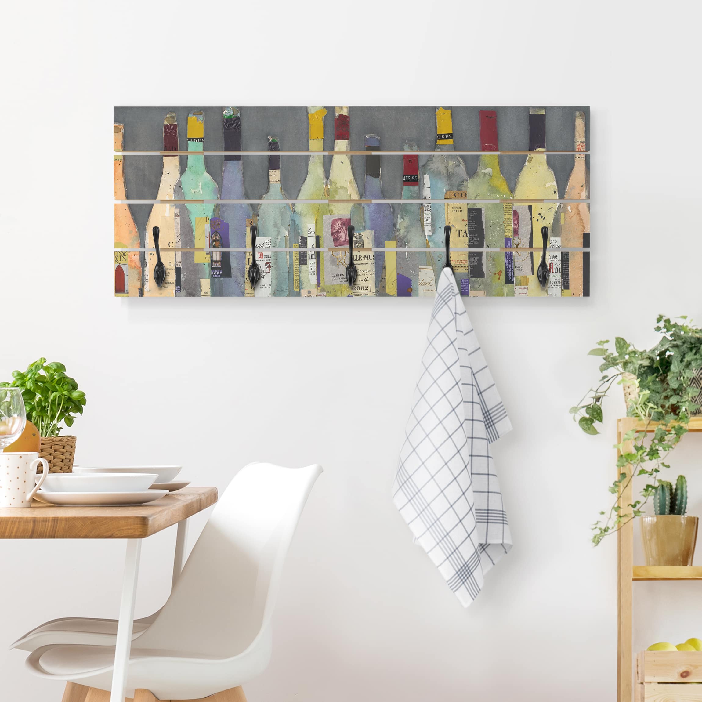Wandgarderobe Holzpalette Entkorkt - Spirituosen