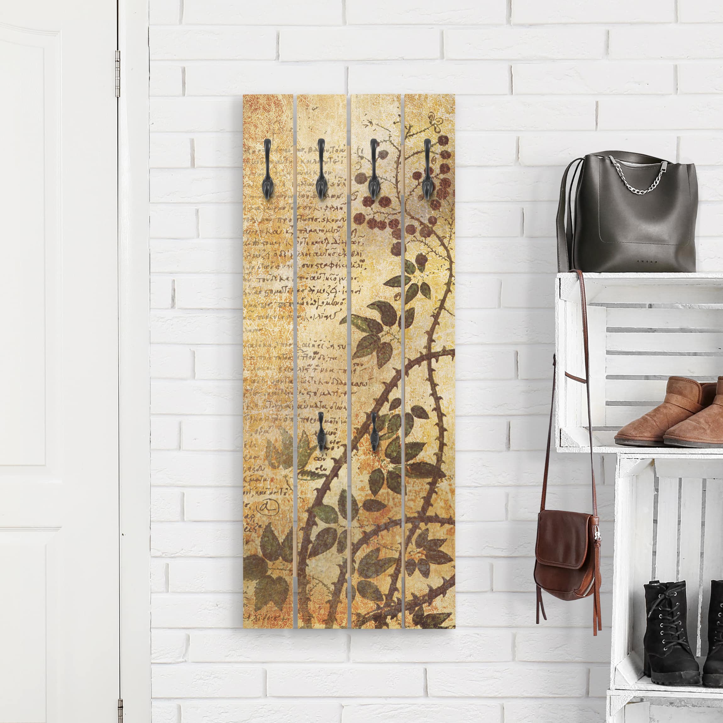 Wandgarderobe Holzpalette Secret Feelings