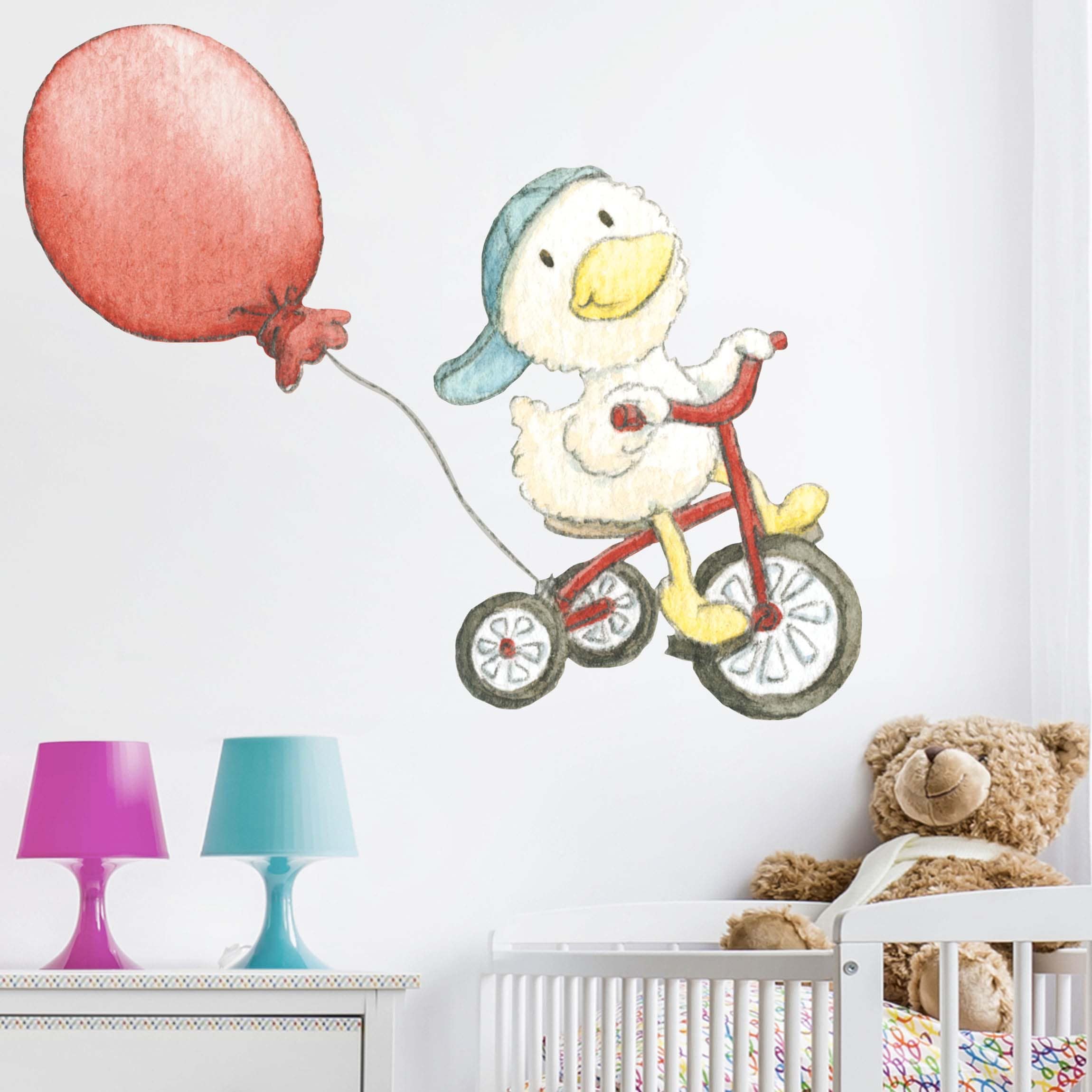 Wandtattoo Steinbeck - Schnaddeldatz fährt Fahrrad