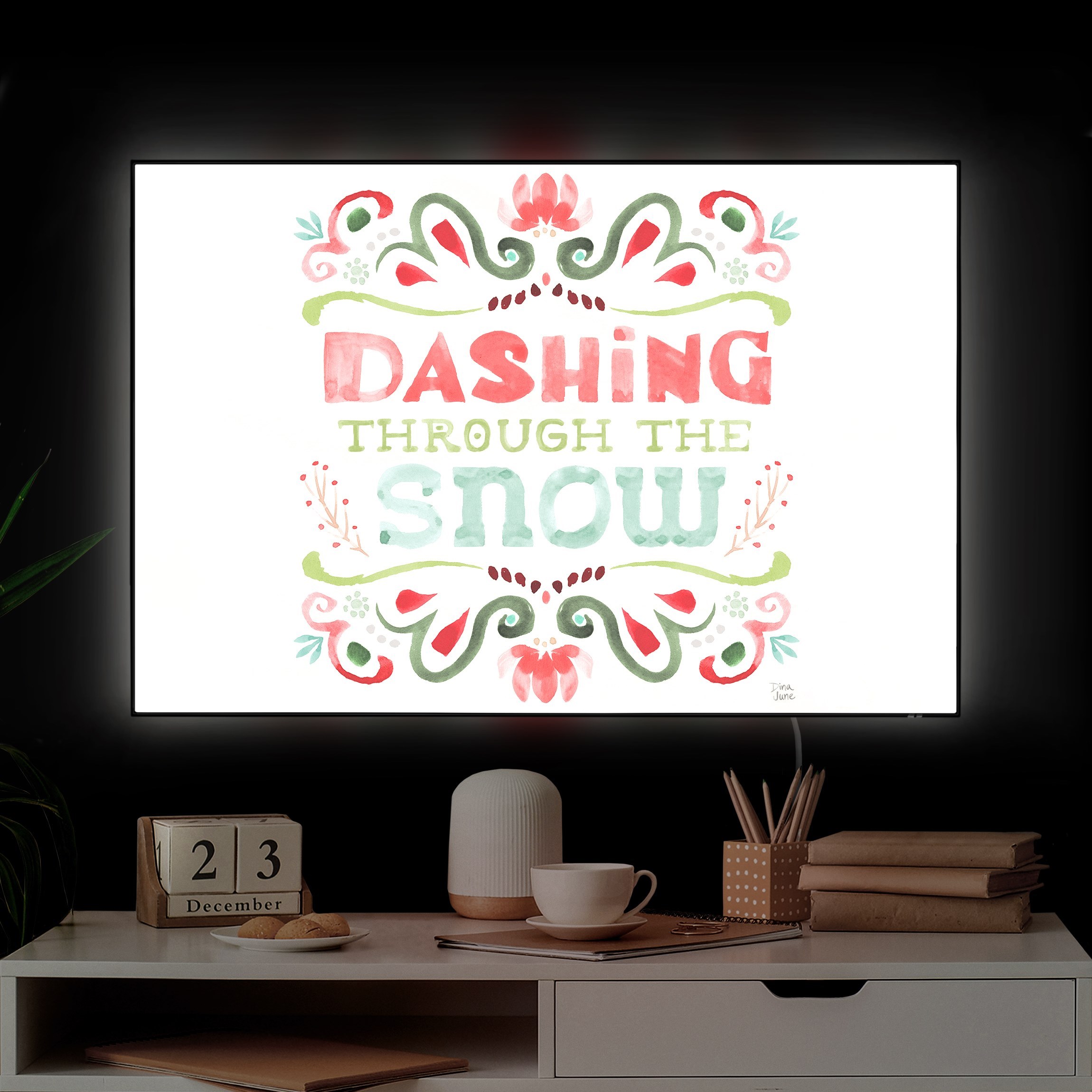 LED-Wechselbild Weihnachten - Spruch