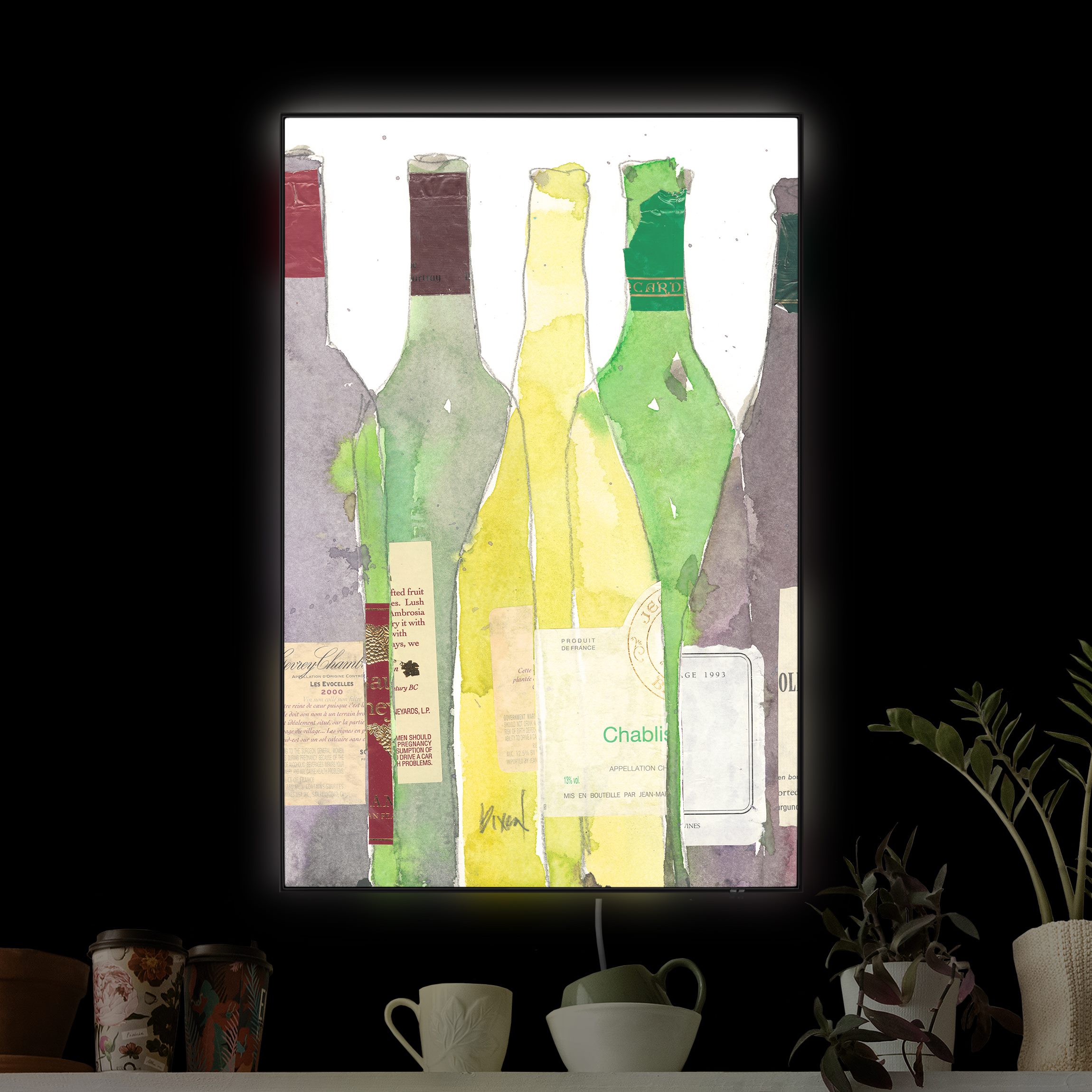 LED-Wechselbild Wein & Spirituosen III