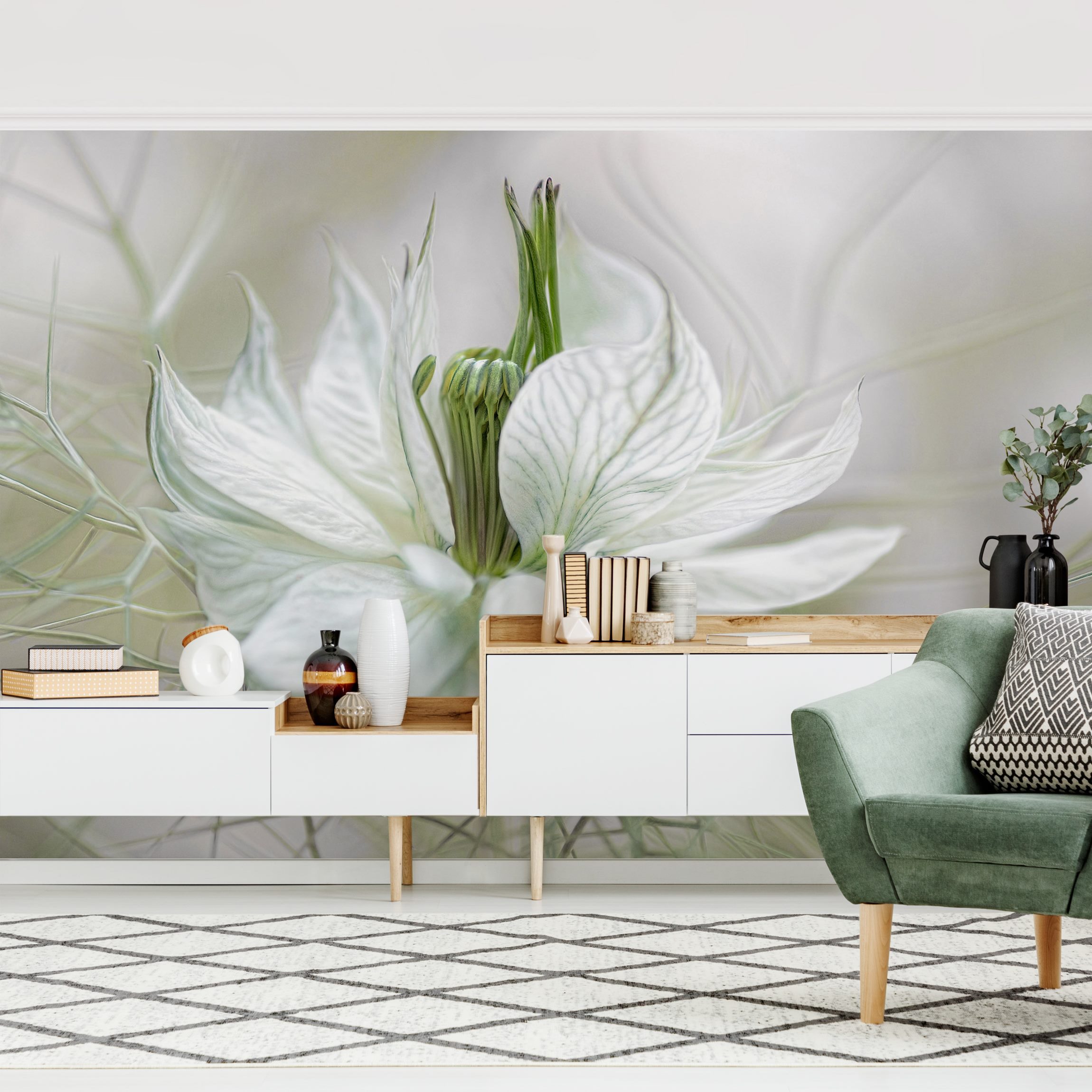 Fototapete Weiße Nigella