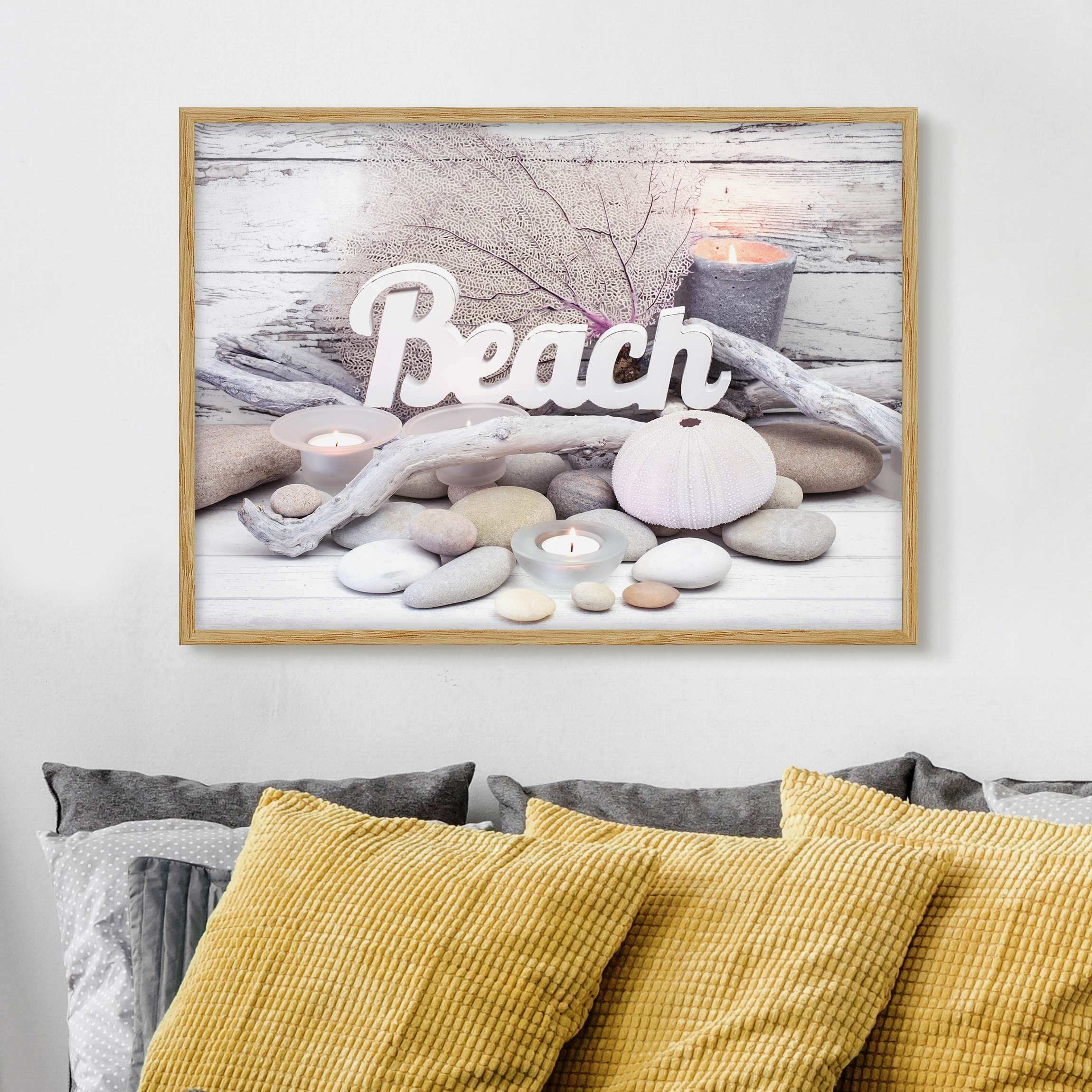 Bild mit Rahmen Wellness Beach Dekoration