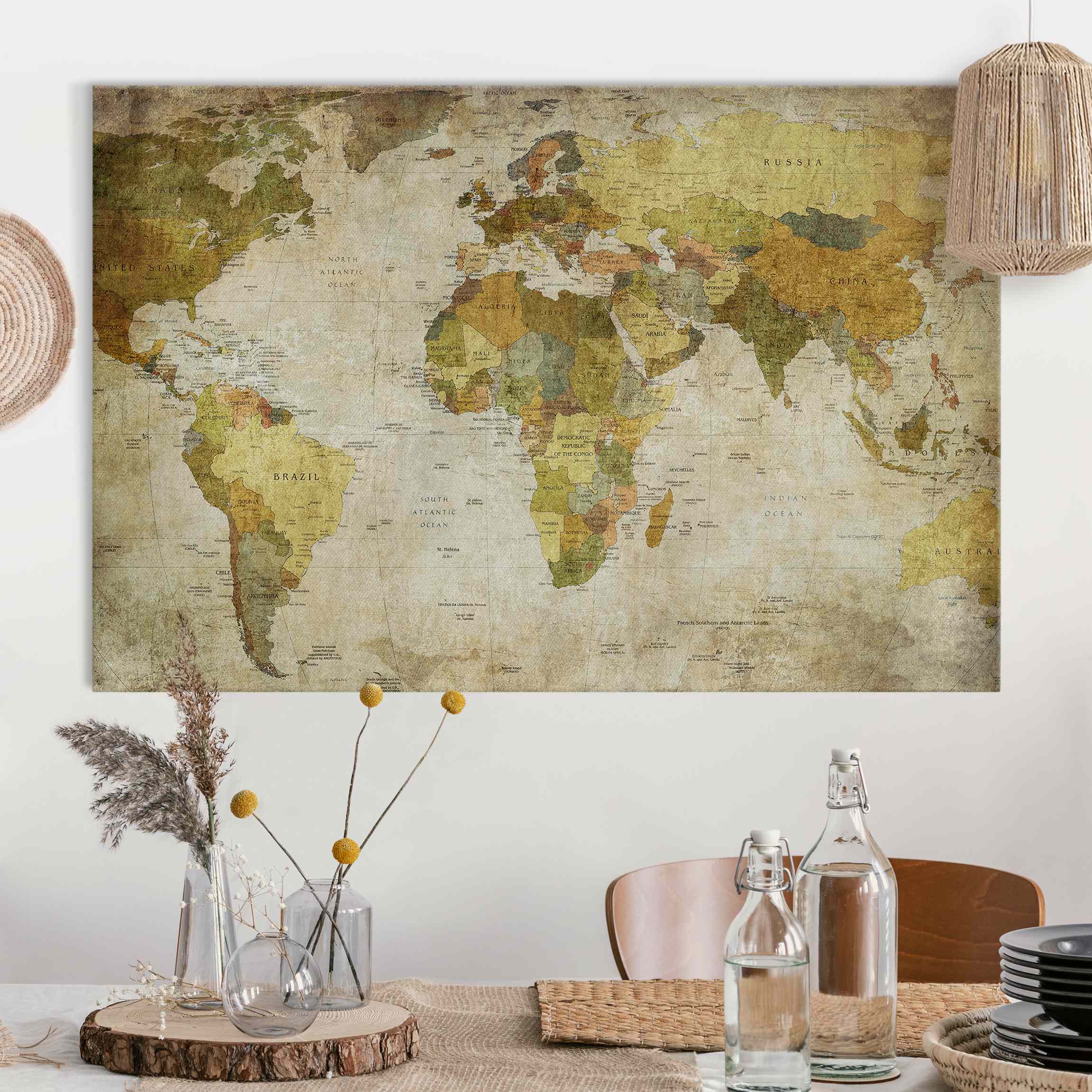 Akustikbild Weltkarte