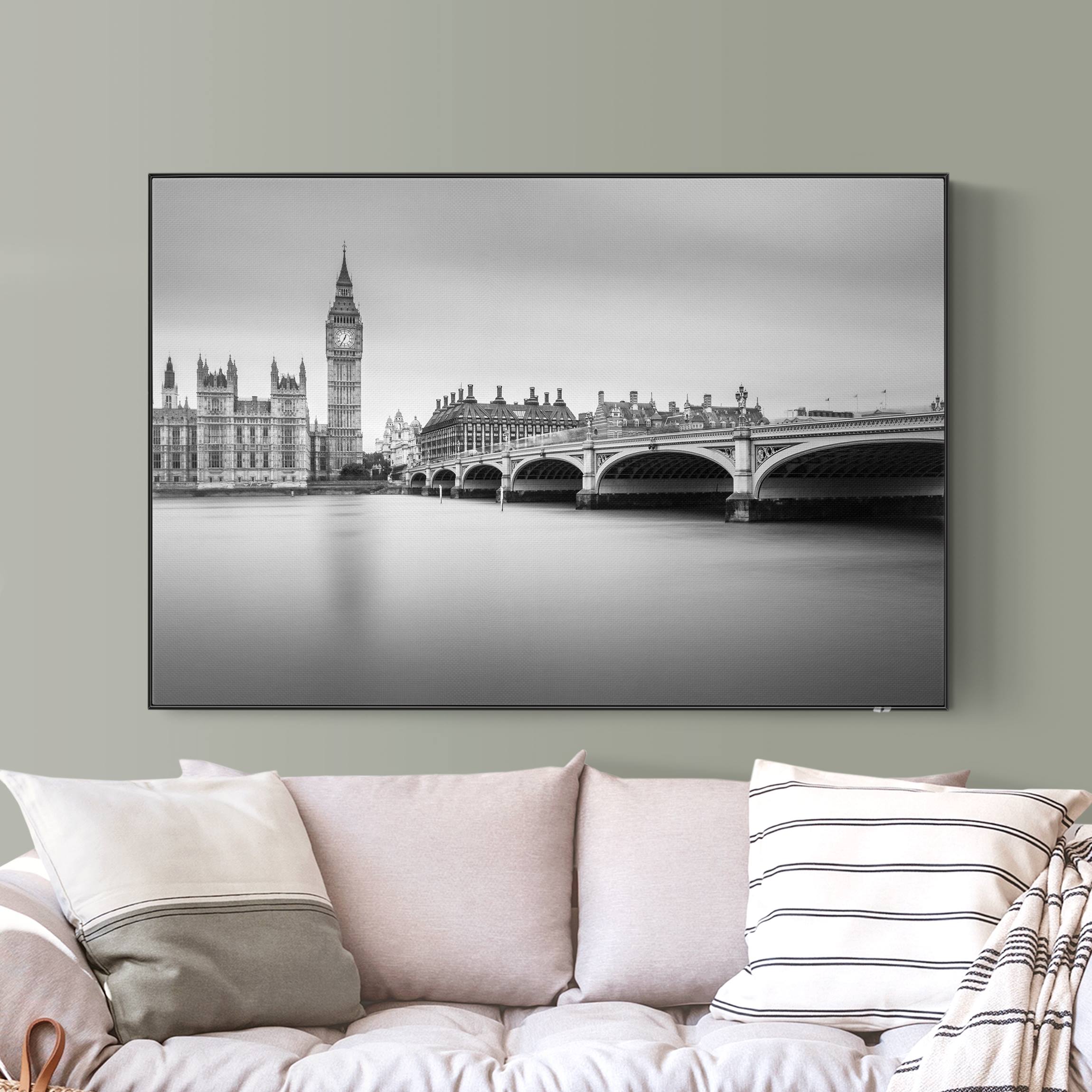 Akustik-Wechselbild Westminster Brücke und Big Ben