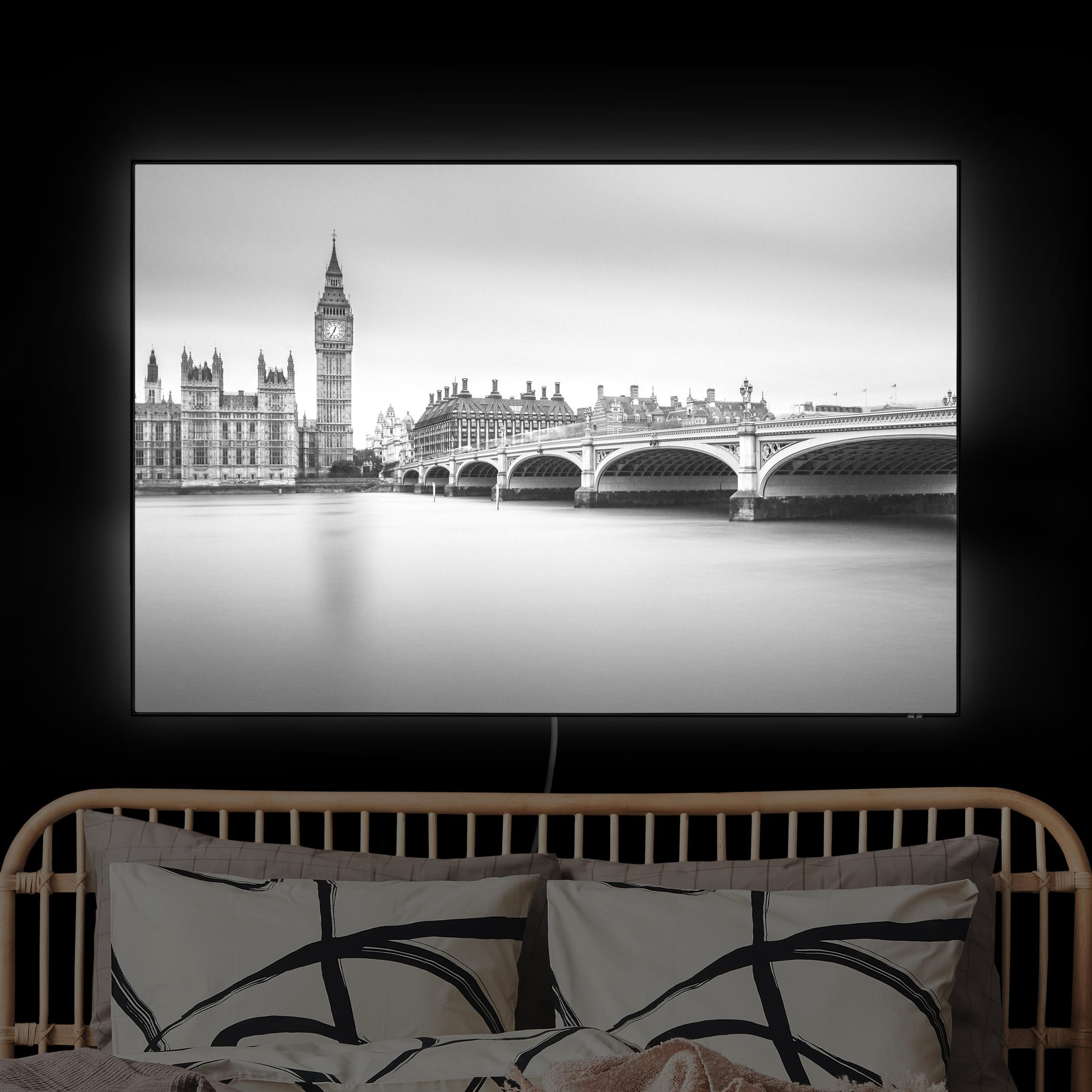 LED-Wechselbild Westminster Brücke und Big Ben