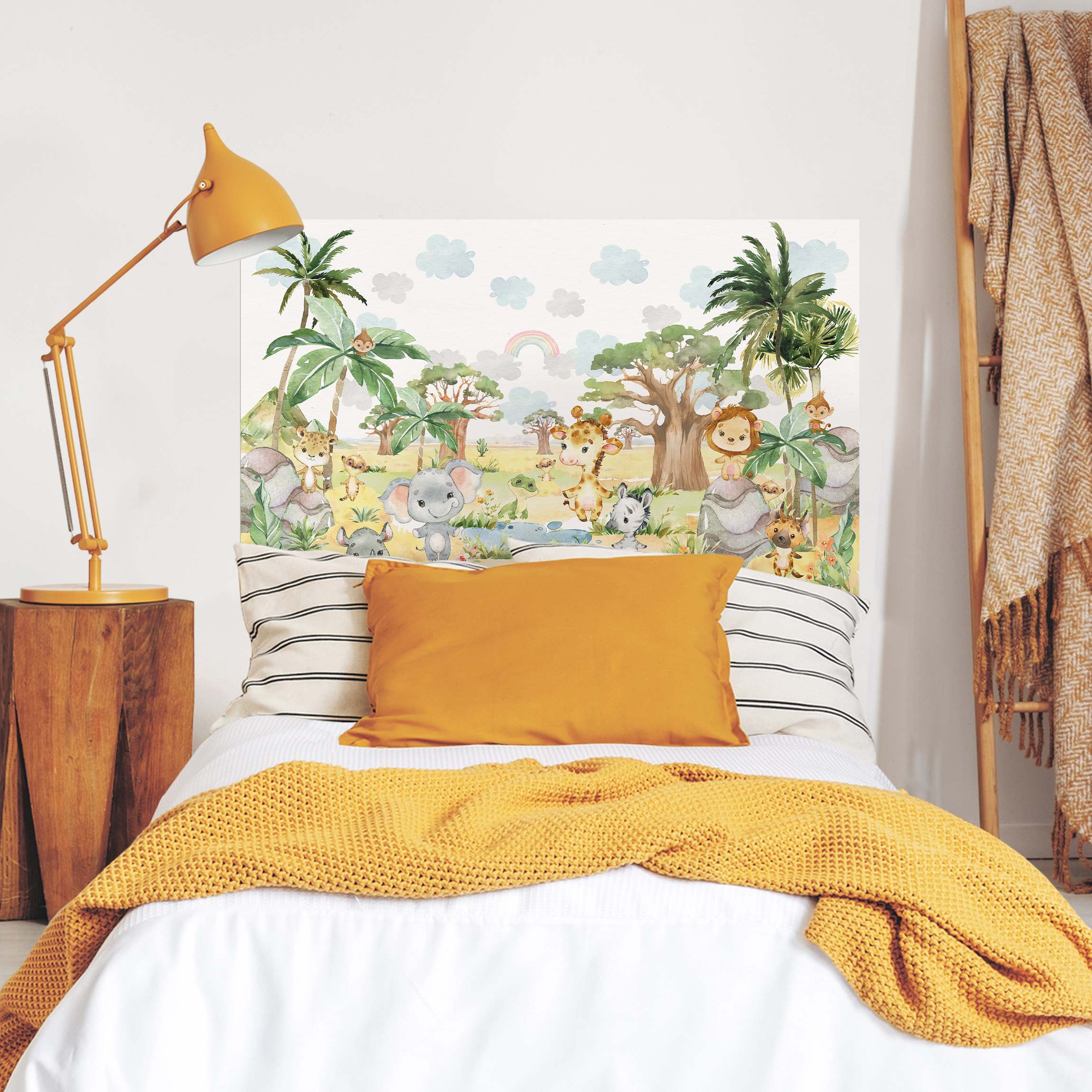 Kopfteil Bett Wilde Savanne
