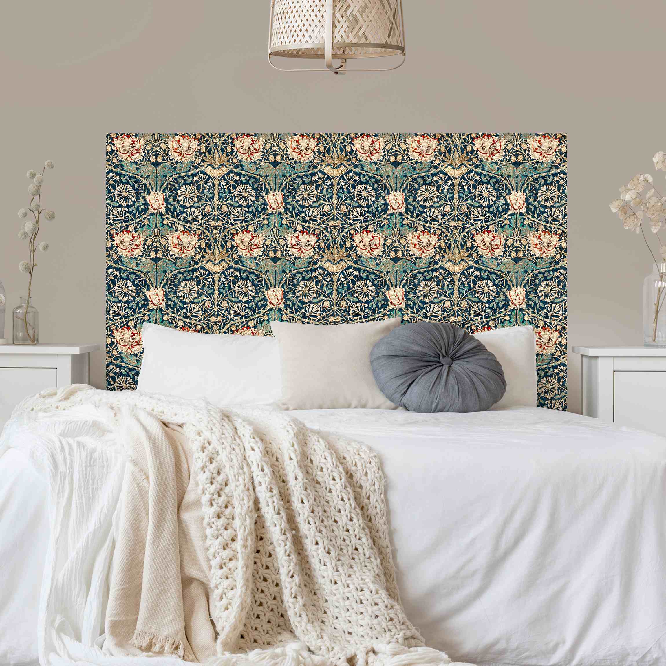 Kopfteil Bett William Morris - Geißblatt