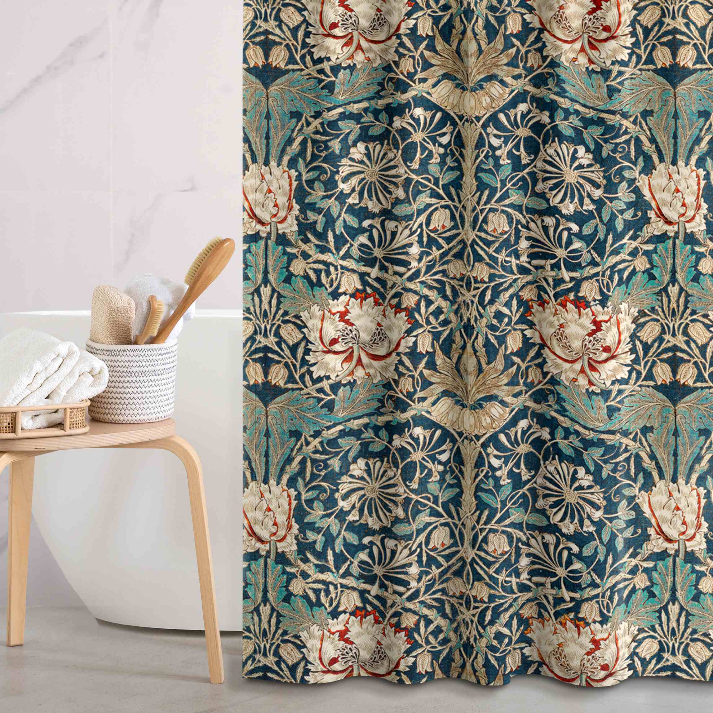 Duschvorhang William Morris - Geißblatt