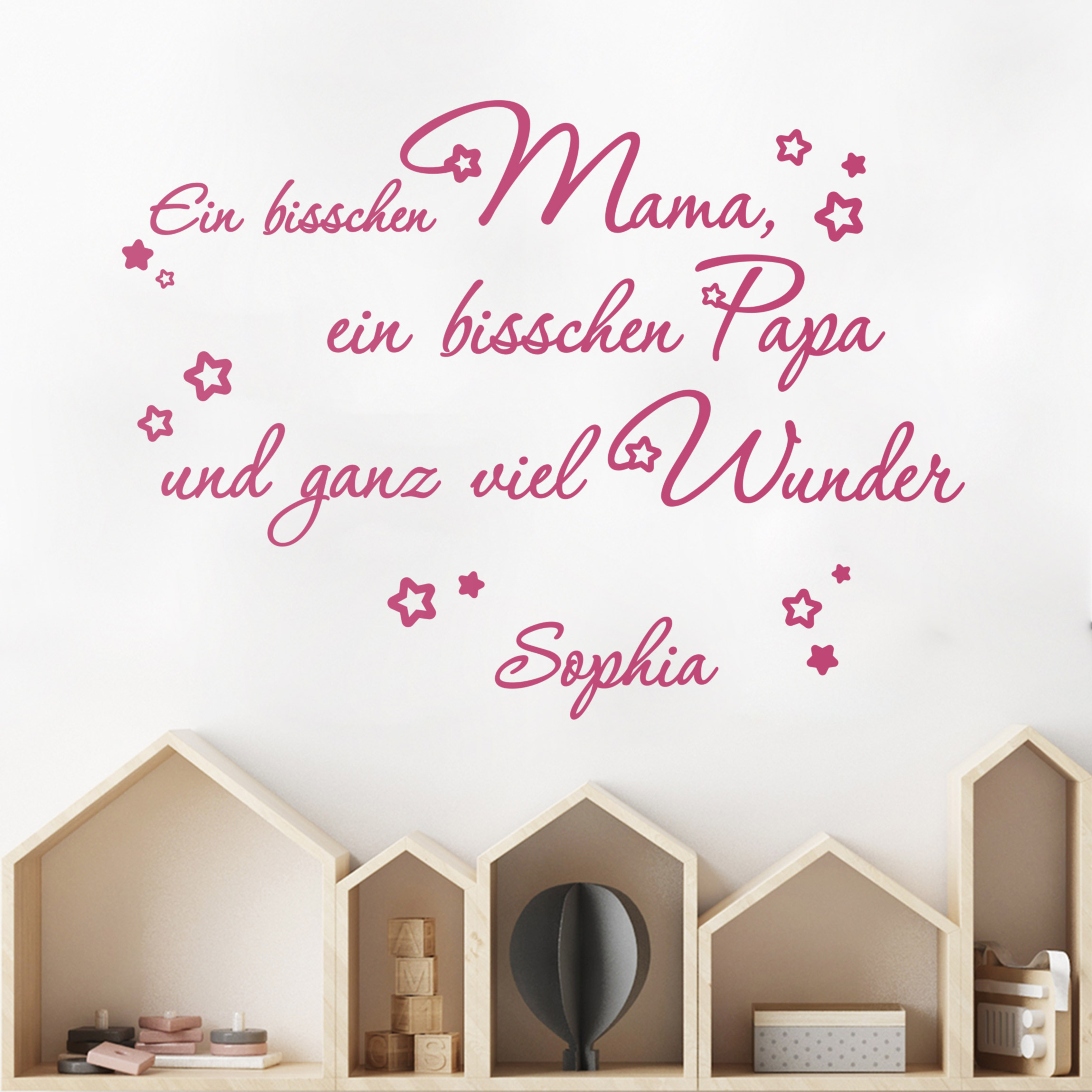 Wunschtext-Wandtattoo Wunschtext-Ein bisschen Mama...