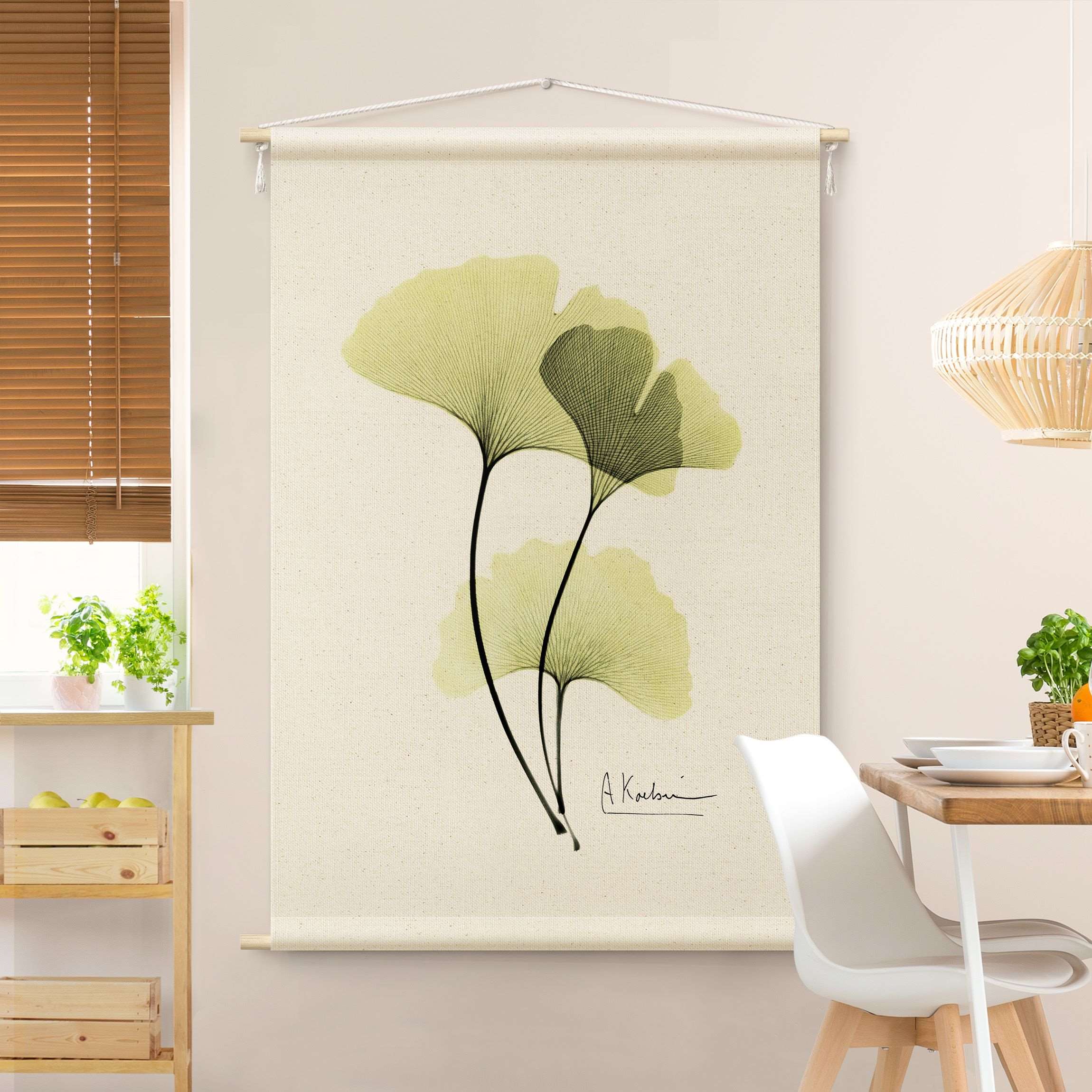 Wandteppich X-Ray - Ginkgo