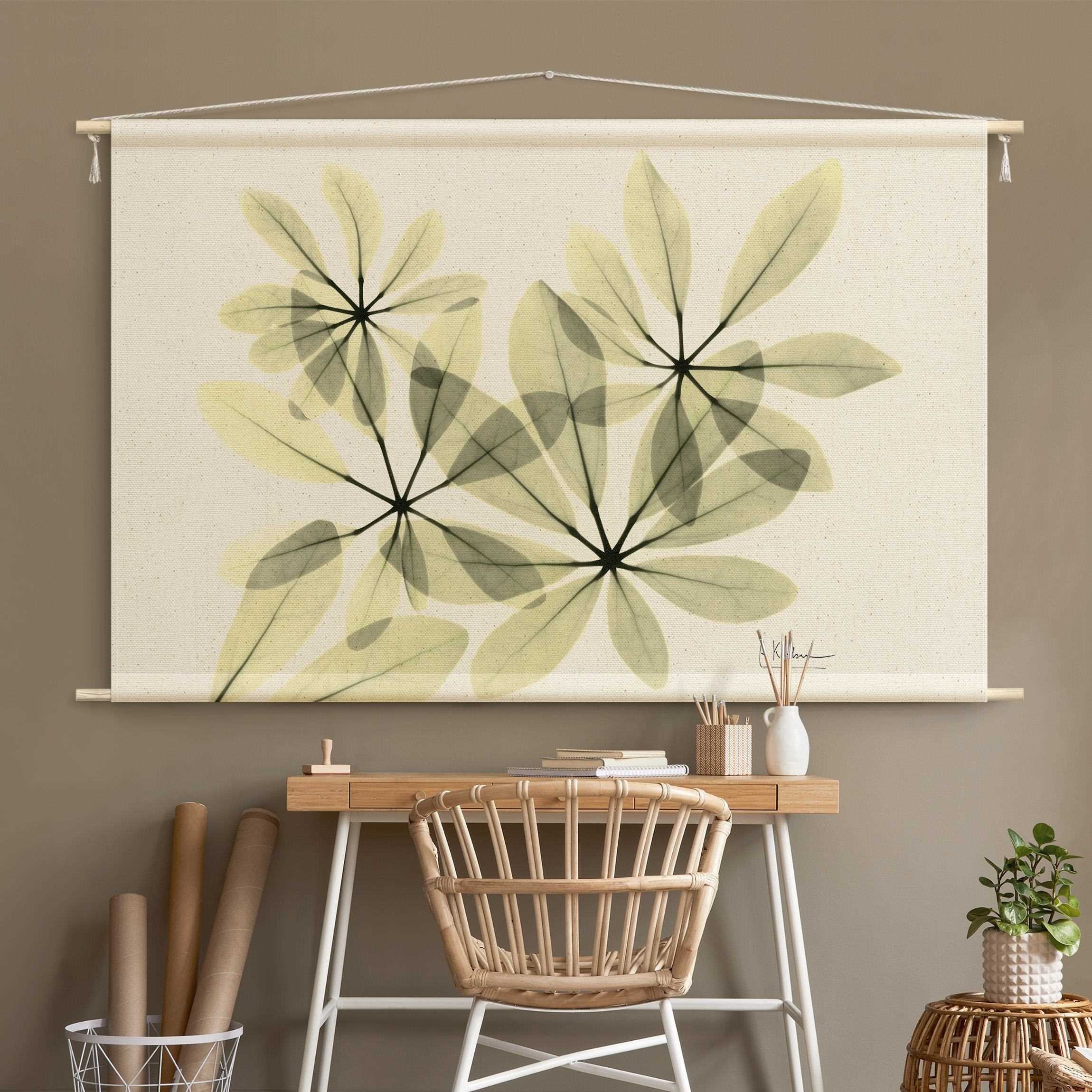 Wandteppich X-Ray - Schefflera