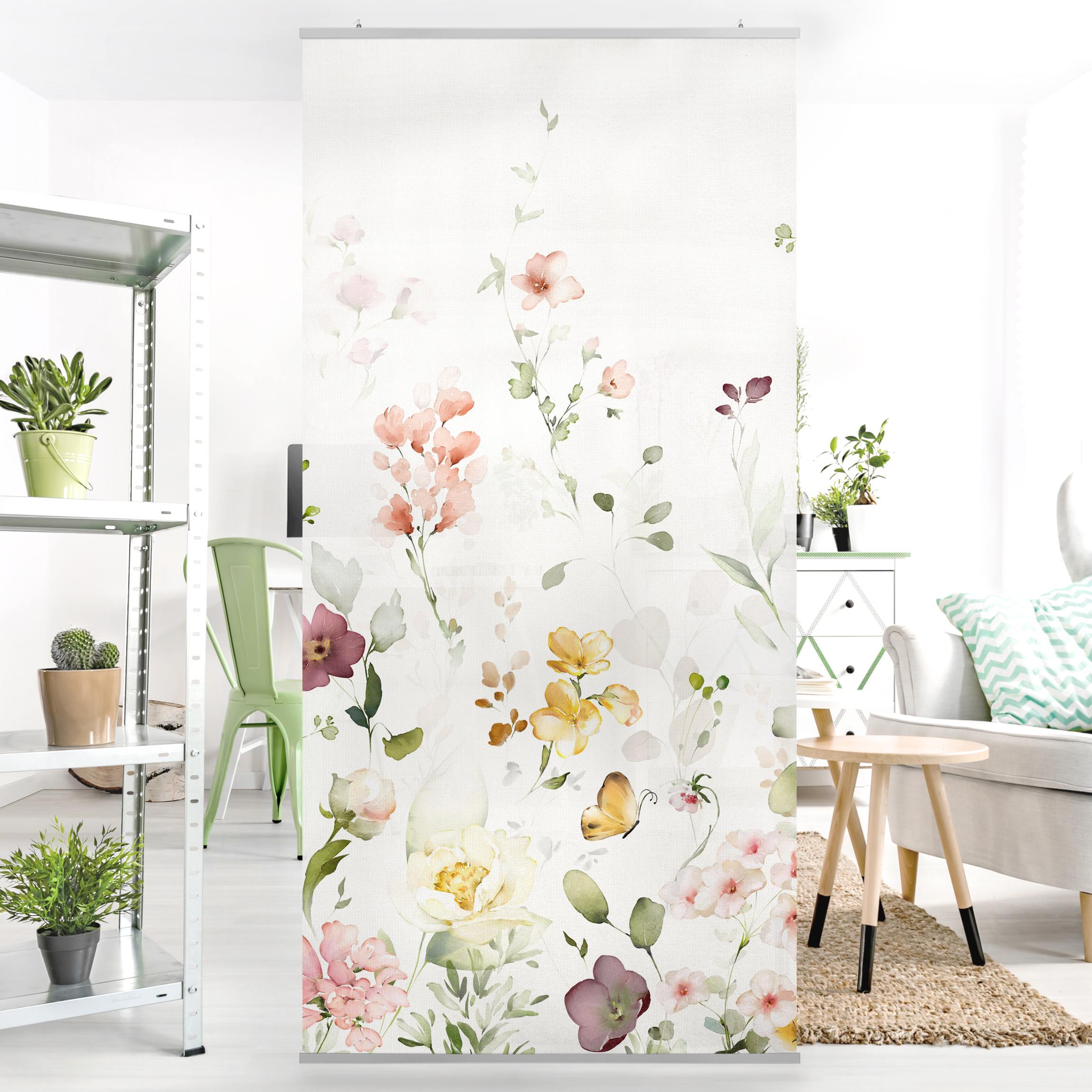 Raumteiler Zartes Blütenarrangement