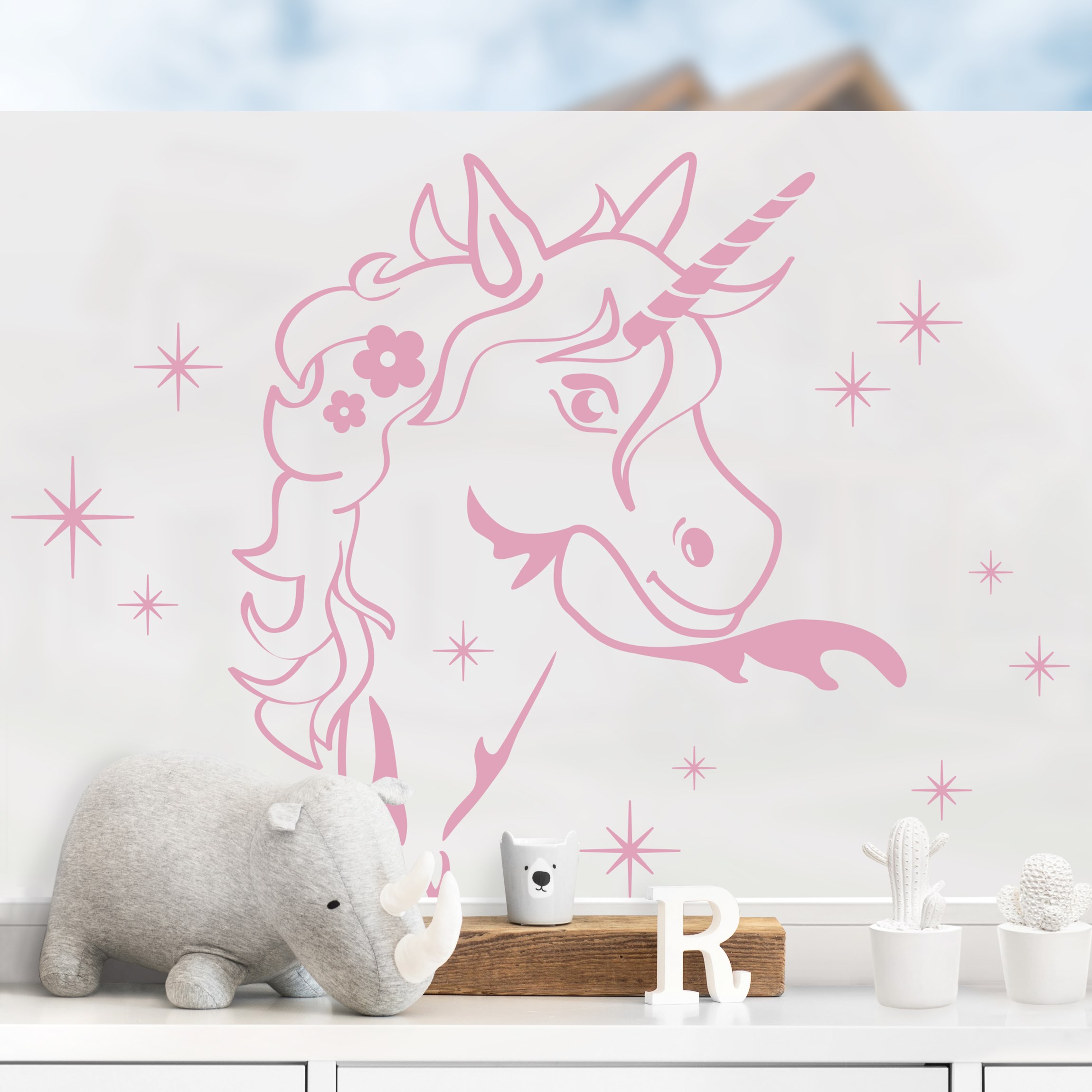 Milchglasfolie Zauber Einhorn II