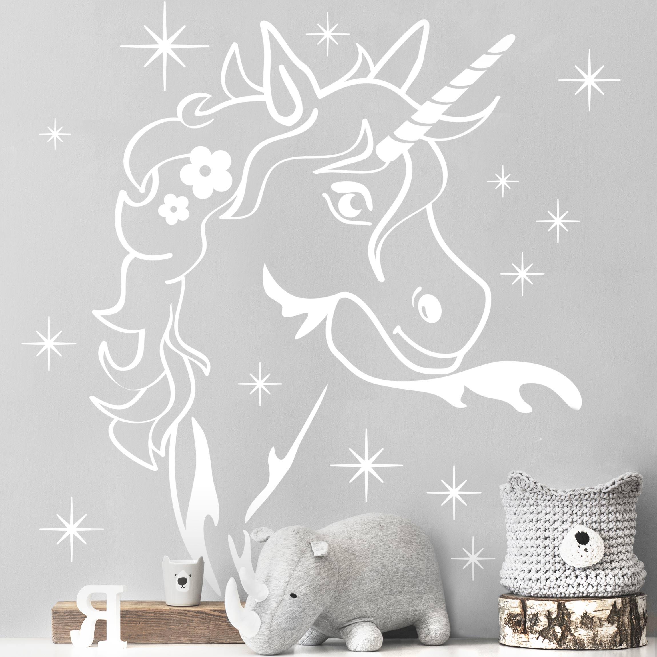 Wandtattoo Zauber Einhorn