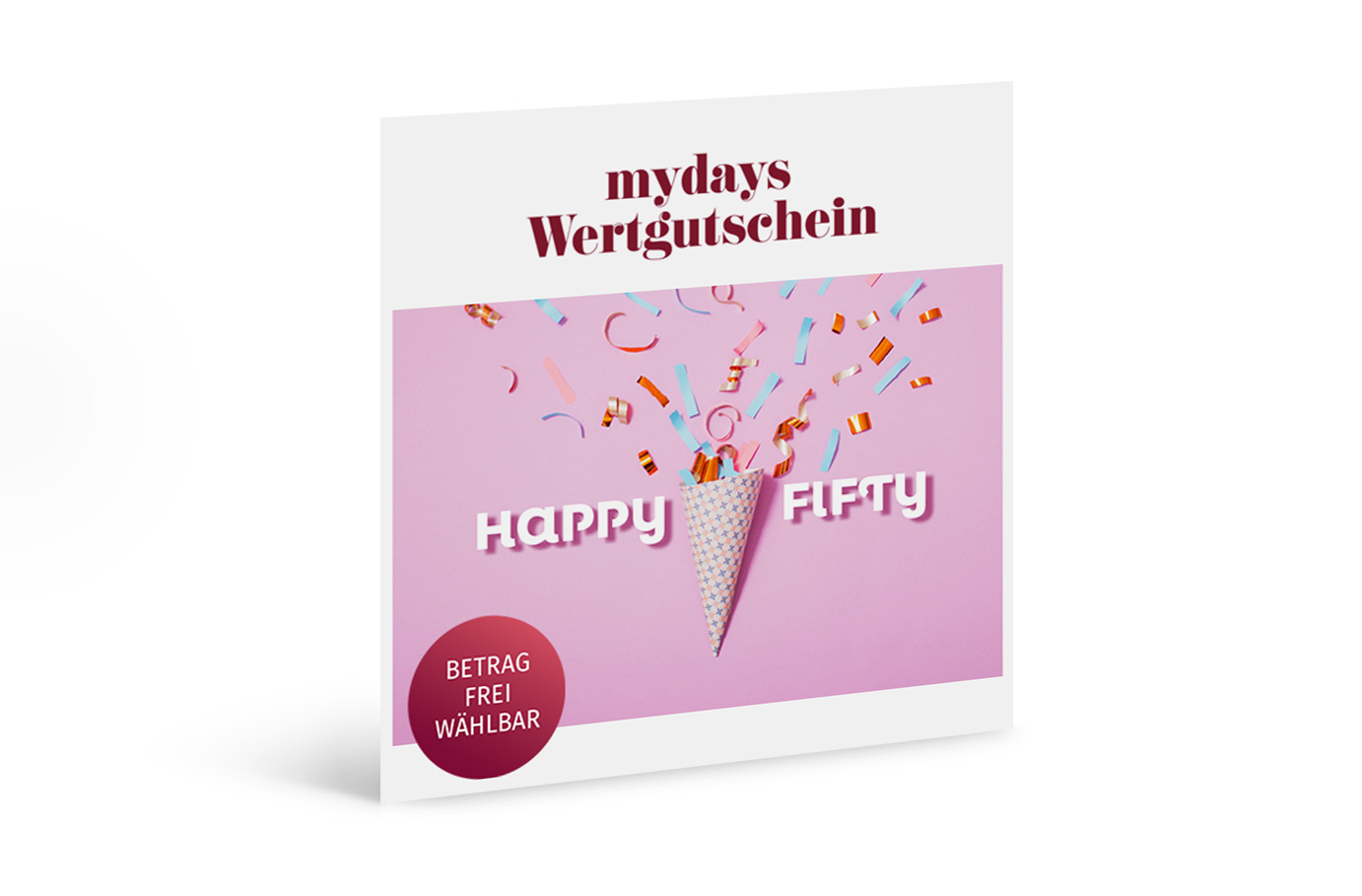 Flexibles Geschenk 50. Geburtstag (Happy Fifty)