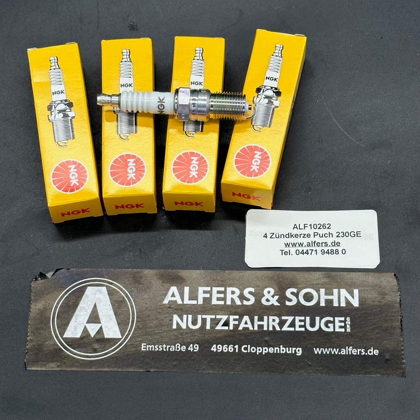 Satz (4 Stück)  Zündkerzen Puch 230GE Schweizer Armee