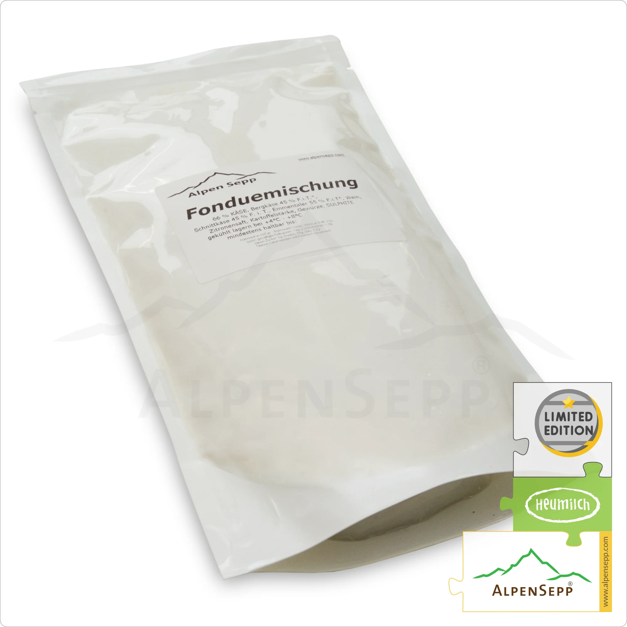 KÄSEFONDUE | PREMIUM Qualität - 100% frei von Geschmacksverstärkern | Käse Fertiggericht Spezialität im Beutel - aromatisch + würzige Genuss Garantie