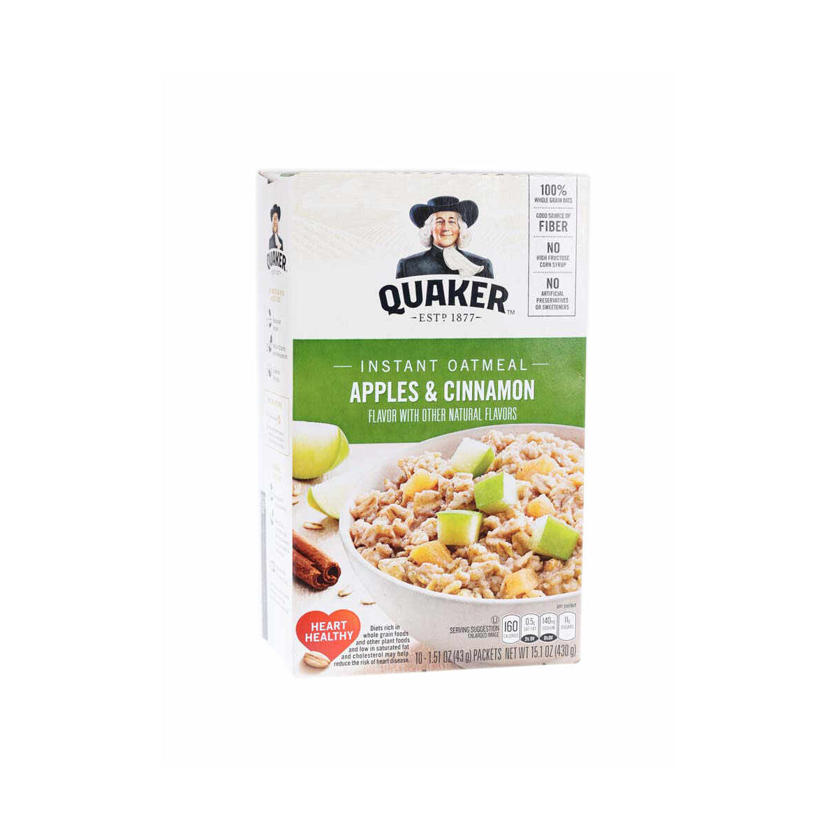 27,62 €/kg Quaker instant Oatmeal, Apple & Cinnamon