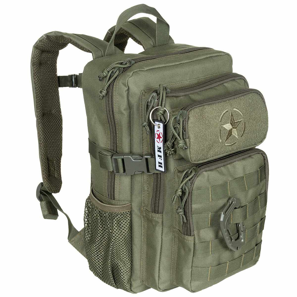 US Rucksack, Assault, Youngster', oliv - 23 x 37 x 22 cm'