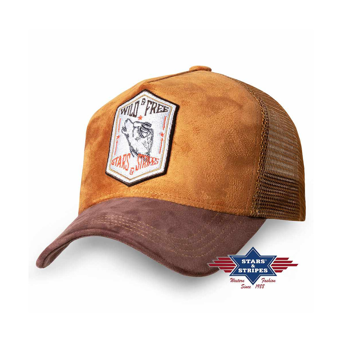 TC Western Trucker Cap WILD AND FREE, Baseball Cap Kappe Mütze