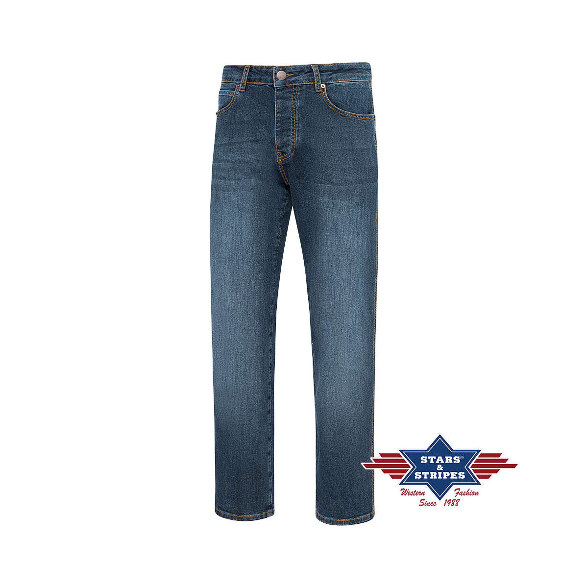 Herren Jeans Hose Bootcut-Jeans v. Stars&Stripes
