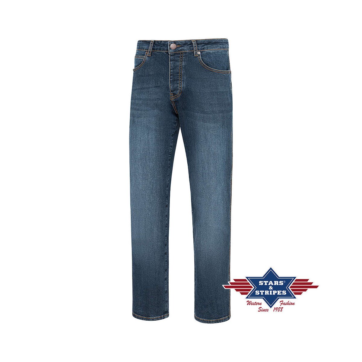 Herren Jeans Hose Bootcut-Jeans v. Stars&Stripes W42/L34