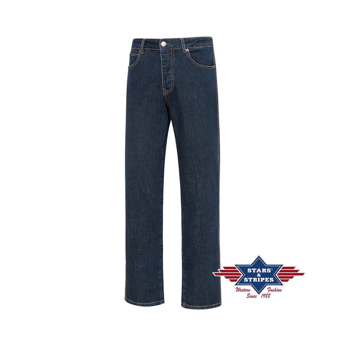 Bootcut-Jeans, Herren Jeanshose Owen v. Stars&Stripes W46/L34