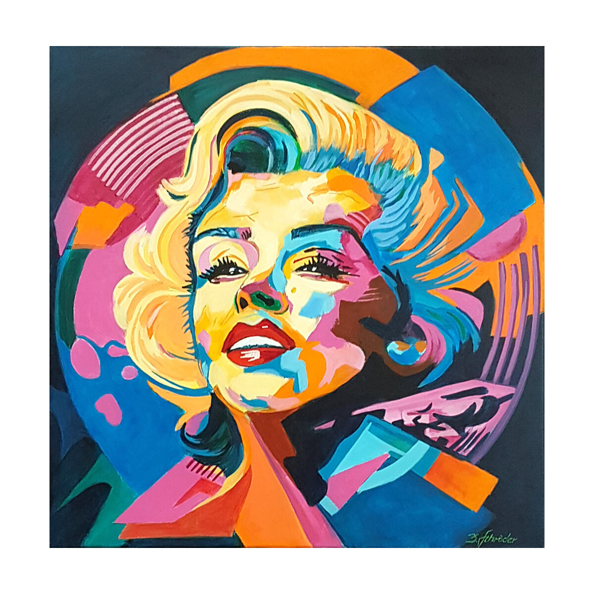 Iconic Beauty: Marilyn Monroe in Vibrant Pop Art