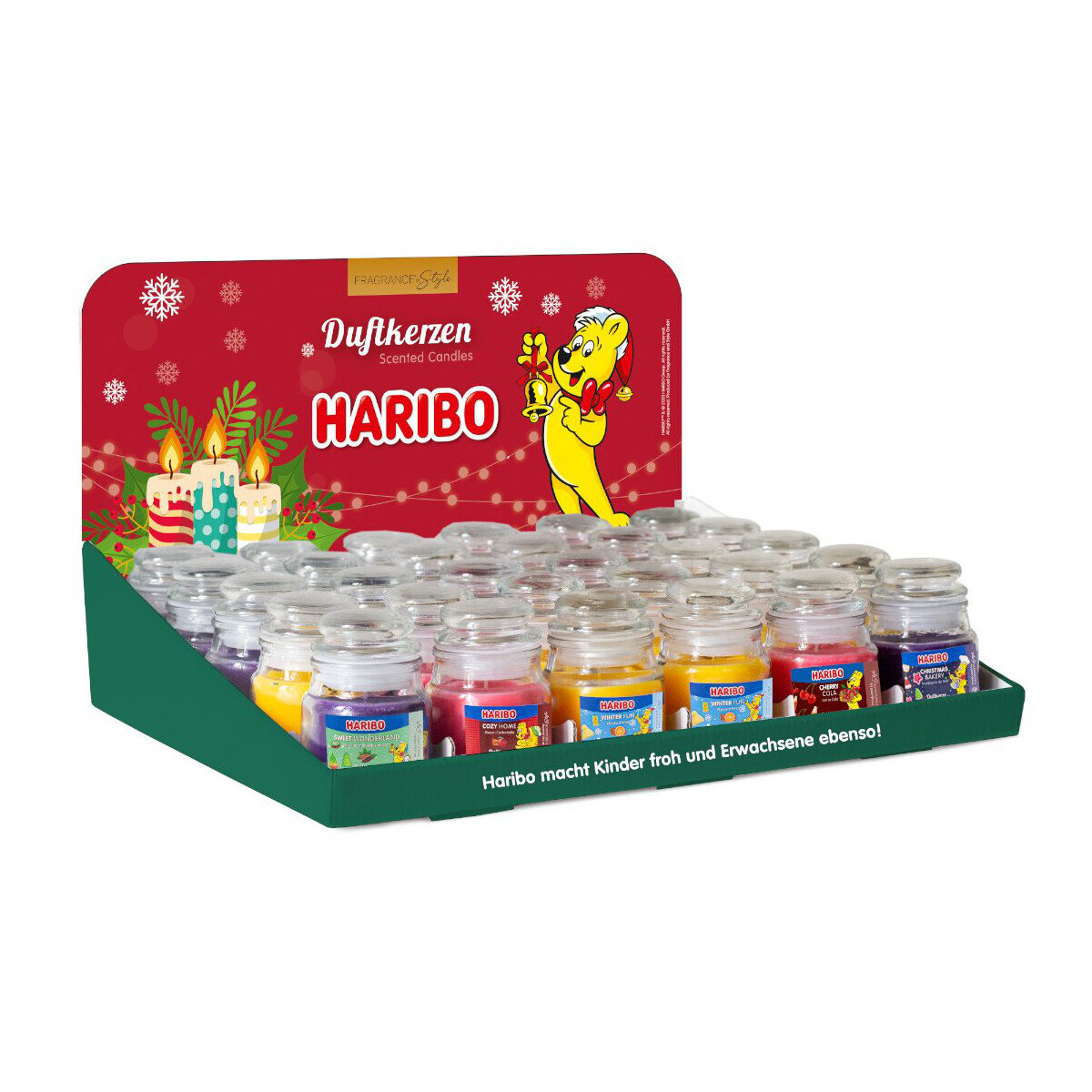 Haribo Winter Duftkerzenkollektion - verschiedenen Duftrichtungen