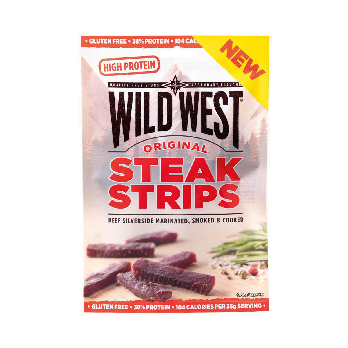 91,50 €/ Wild West, Steak Strips, Original, 60 g Trockenfleisch