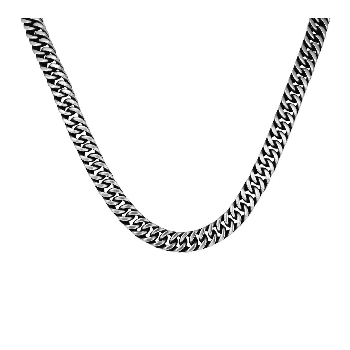 Carlo – Akzent Herren Panzerkette aus Edelstahl, 60 cm
