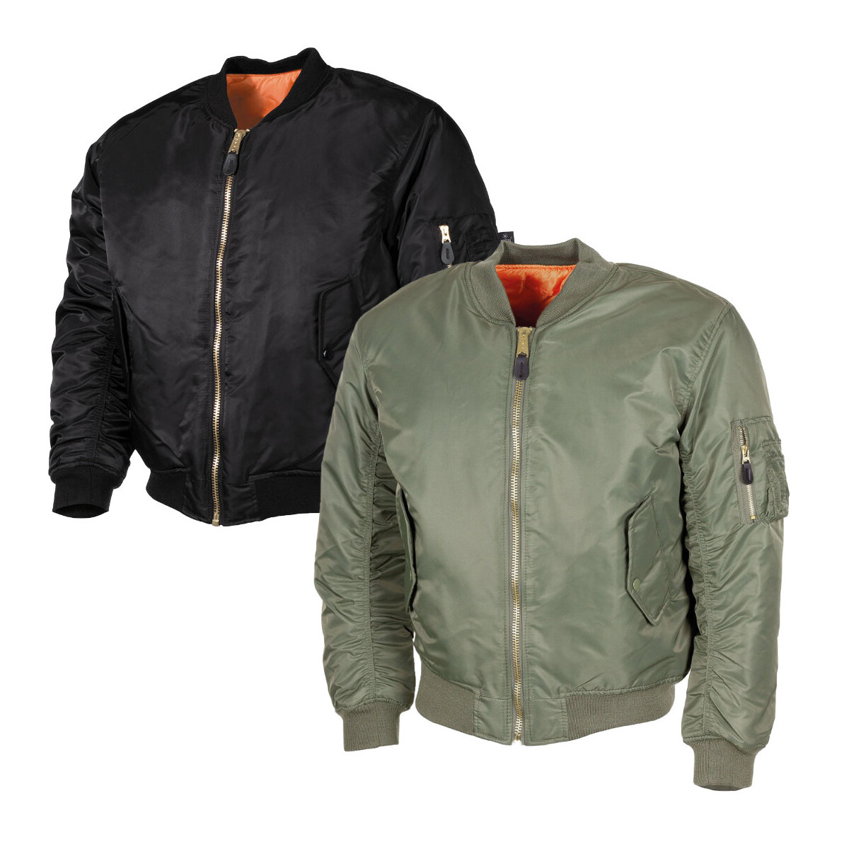 US Pilotenjacke MA1, Bomberjacke, Fliegerjacke, Wendejacke, Jacke