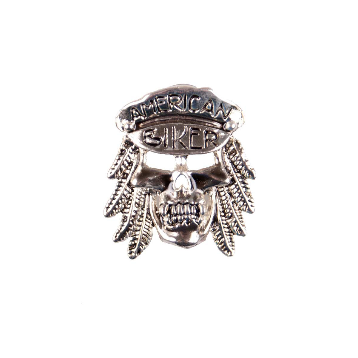 Pin, Anstecker American Biker' Totenkopf'