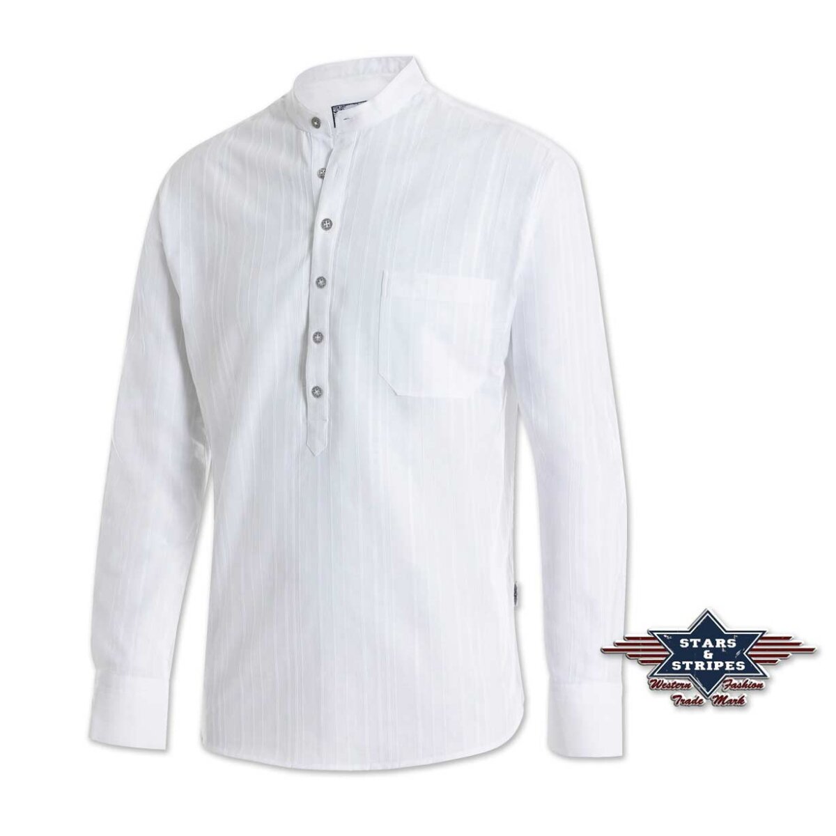 Oldstyle Shirt, Westernhemd, Stehkragenhemd Farmer' v. Stars&Stripes 3XL'