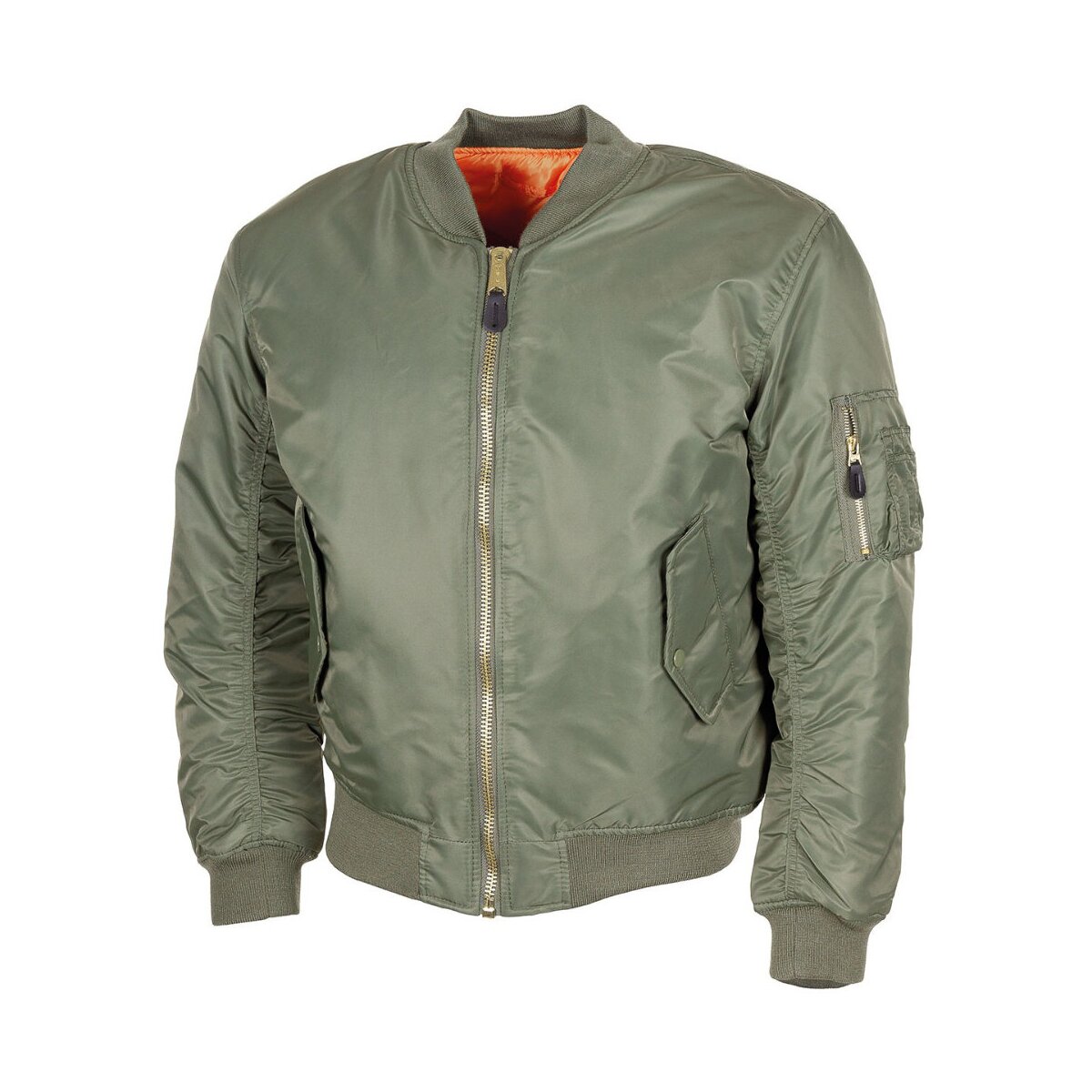US Pilotenjacke MA1, Bomberjacke, Fliegerjacke, Wendejacke oliv 3XL
