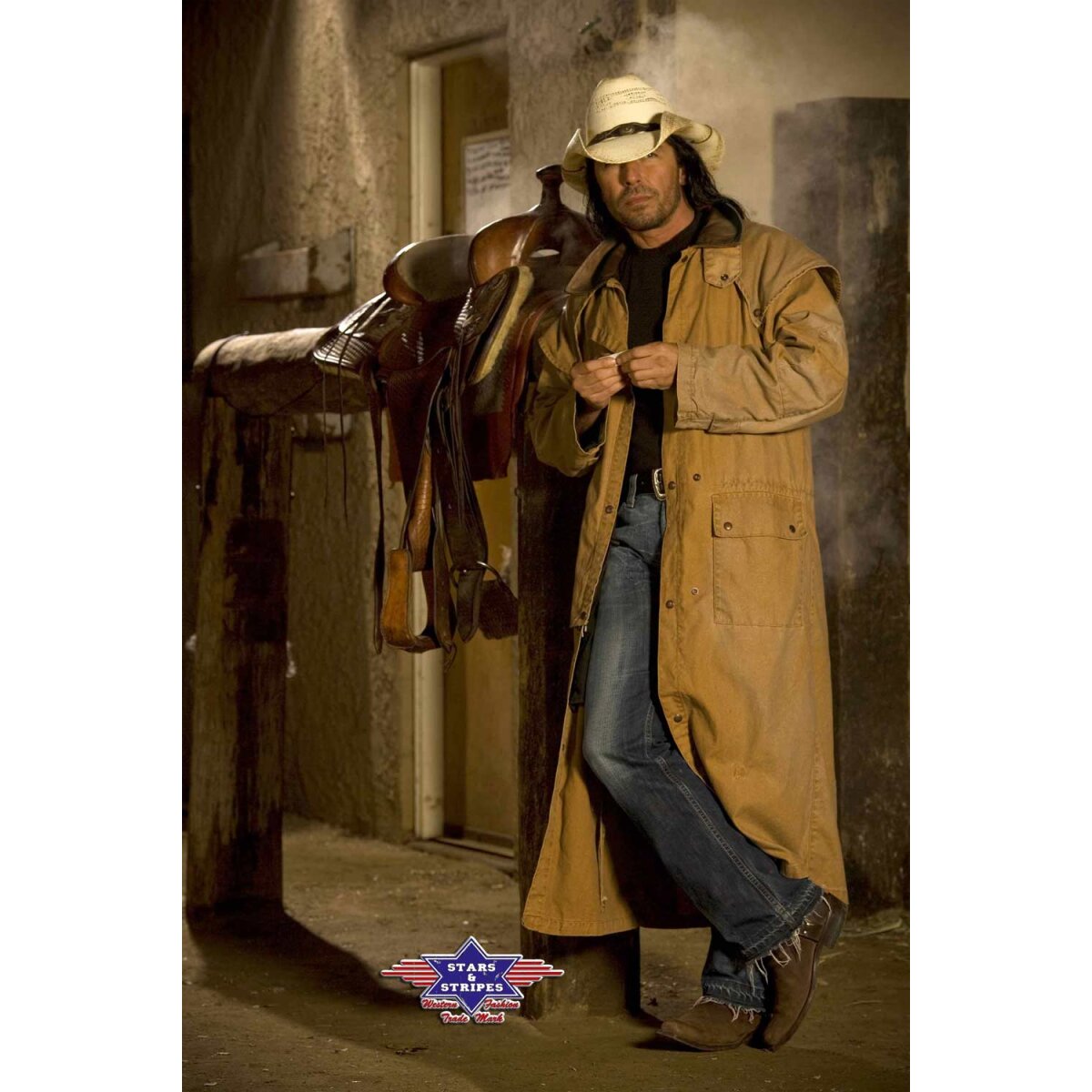 Staubmantel Duster Reitermantel -Goldfield- ungeölt v. Stars&Stripes Größe XXL