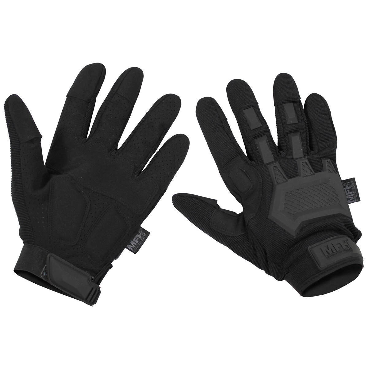 Tactical Handschuhe, Einsatzhandschuhe Action', Paintball, Softair, Security Schwarz XL'