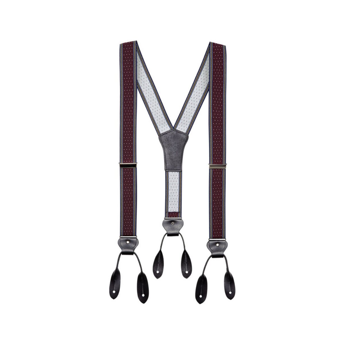 Hosenträger mit Knopfloch Lederlaschen Herren Hosenträger zum knöpfen HT-07