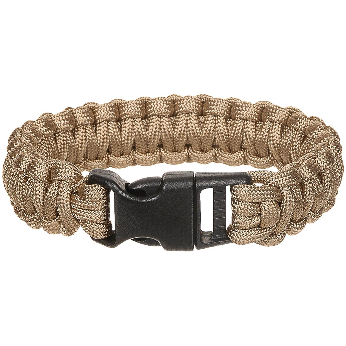 Armband, Paracord, coyote tan, Clipverschluss 2,3 cm-Gr.S (18 cm)