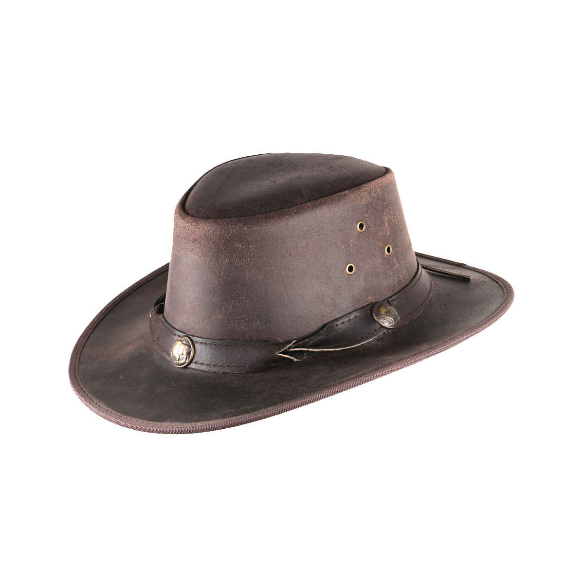 Scippis Lederhut Australien Outdoor Westernhut -Custer- mit Leder Hutband