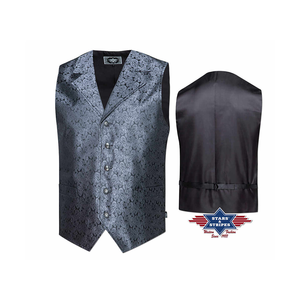  Old Style Weste Jacquardweste - Clay