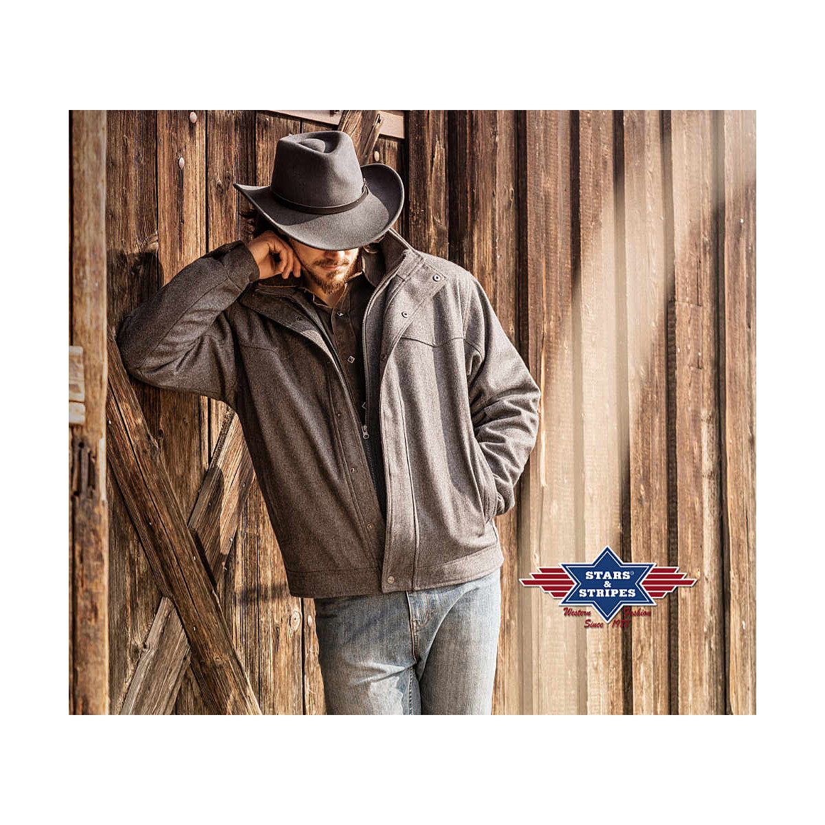 Wolljacke Winterjacke Herrenjacke warme Jacke