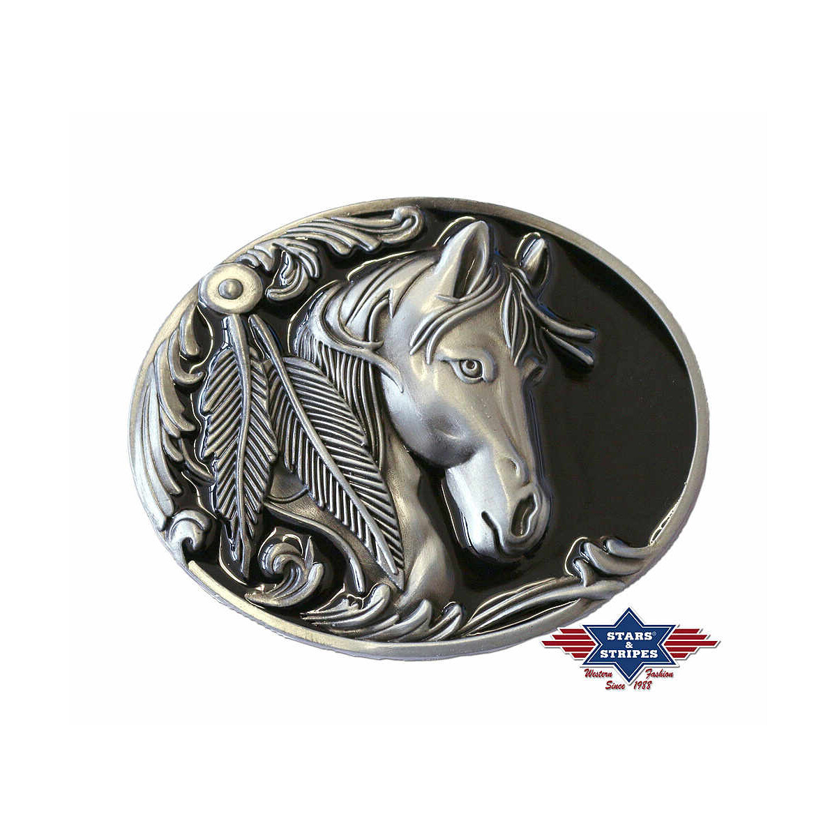 Western Buckle Gürtelschnalle Faithful Horse''