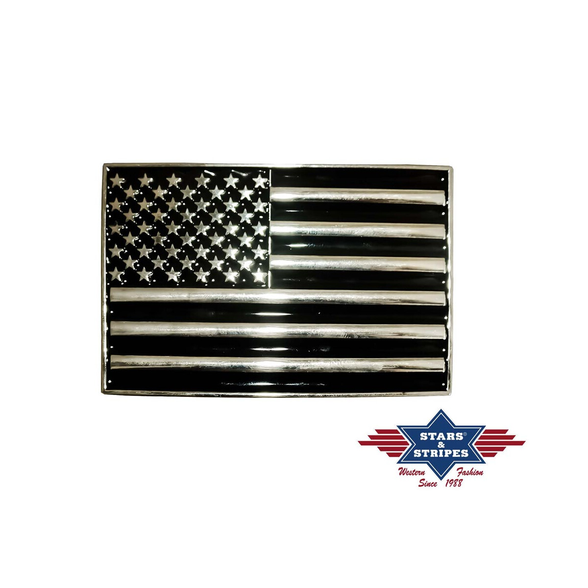 Gürtelschnalle, Buckle Motiv American Flag''