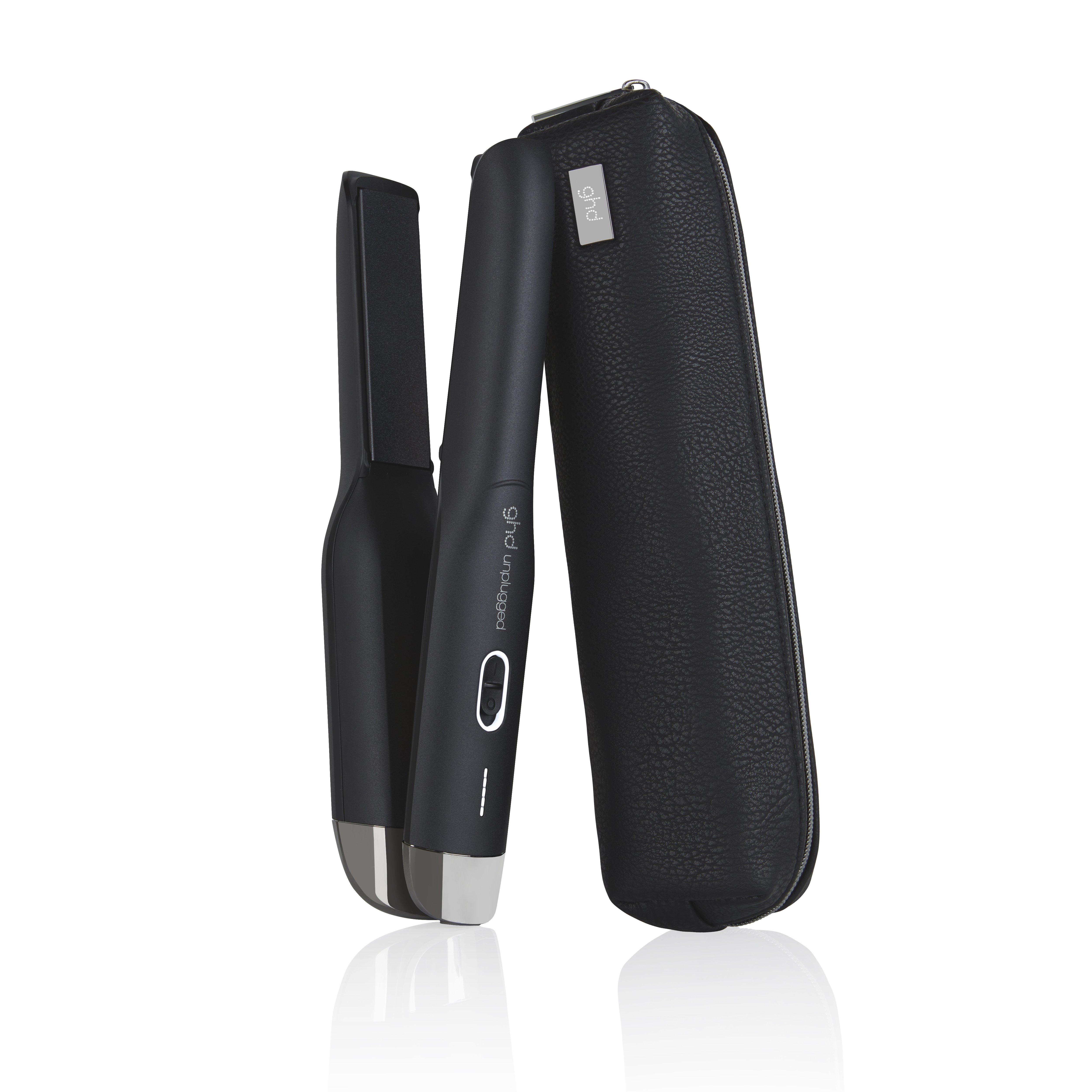 ghd Unplugged Kabelloses Glätteisen (22mm Platten) In Schwarz, Mattes Schwarz