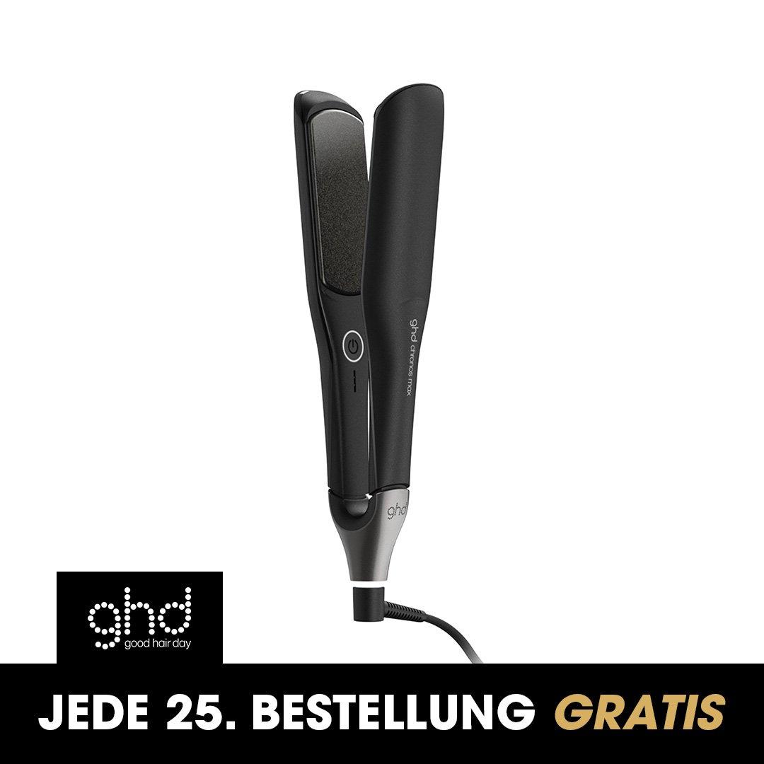ghd Chronos Max Bestes Breites Glätteisen (43mm Platten) In Schwarz, Schwarz