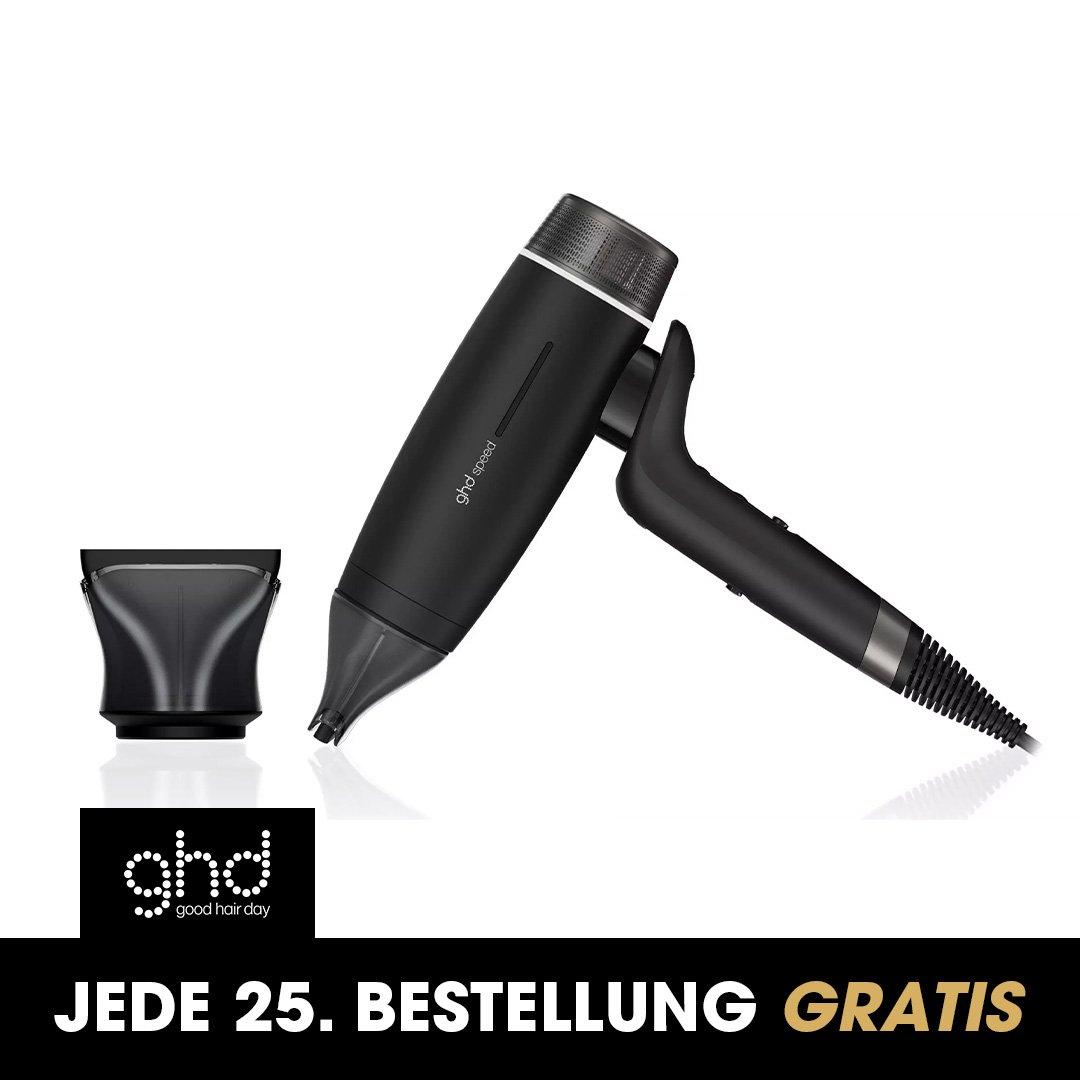 Neu ghd Speed Haartrockner Set In Schwarz + ghd Pro Precision Zentrierdüse, Schwarzes Bundle