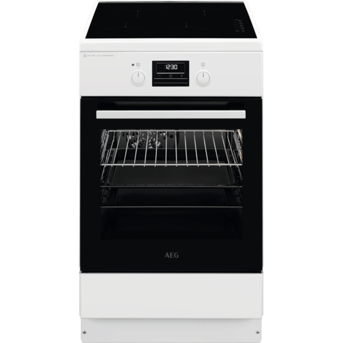 AEG Standherd mit Induktions-Kochfeld / SteamBake / 50cm CIB56494BW